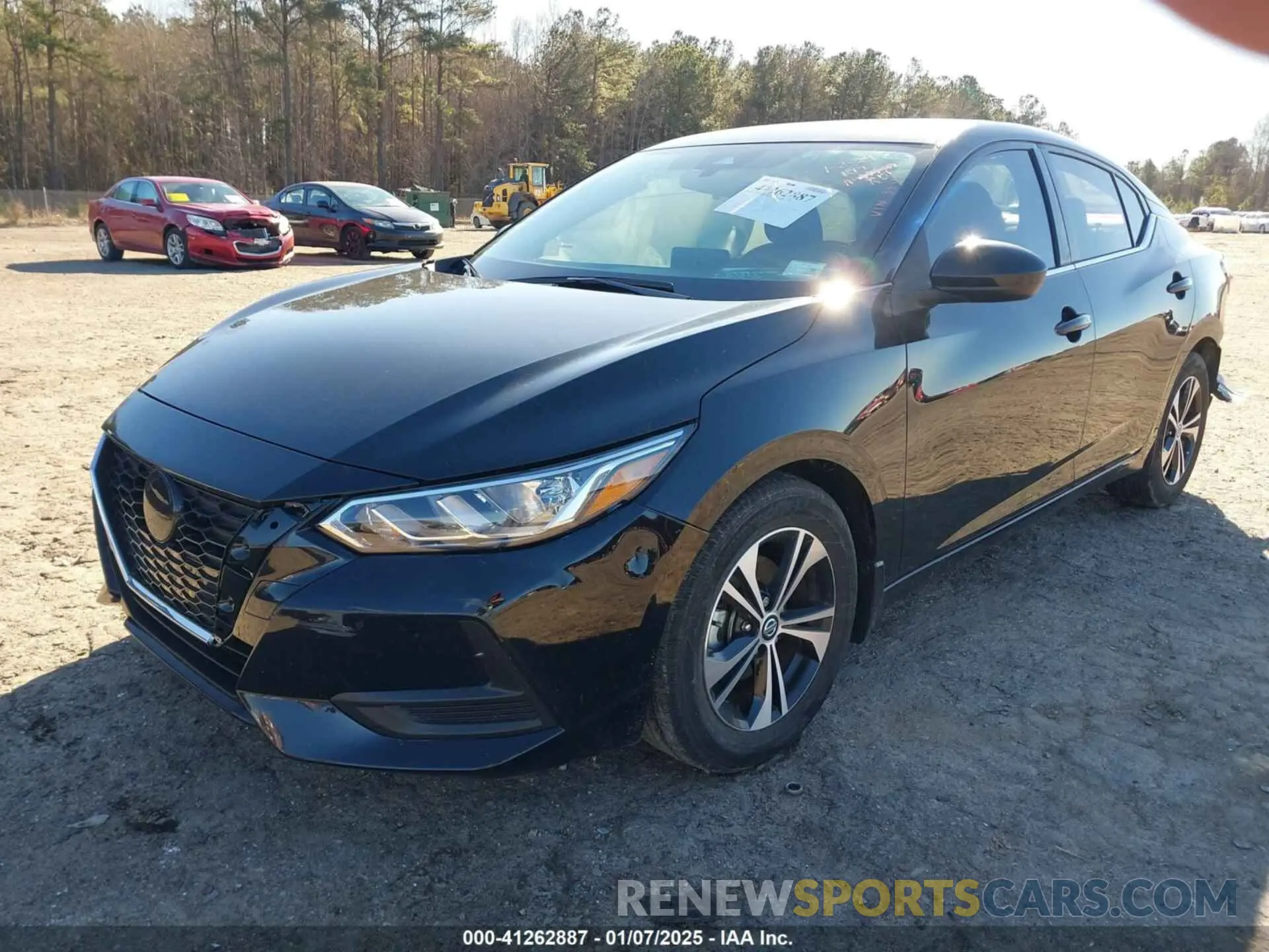 2 fotografías del automóvil dañado 3N1AB8CV1NY303356 NISSAN SENTRA 2022