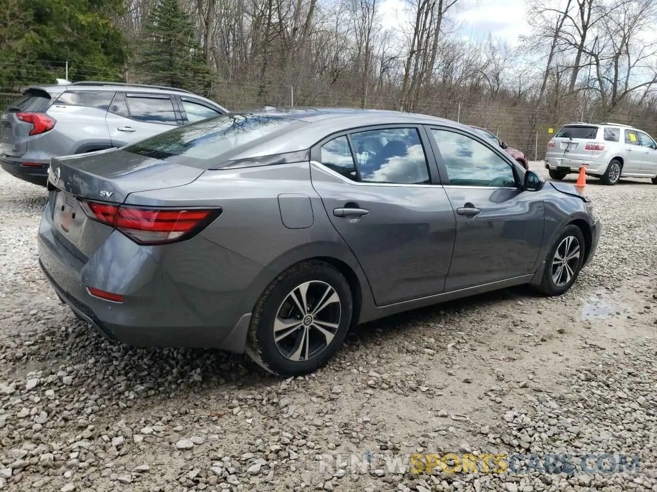 3 fotografías del automóvil dañado 3N1AB8CV2NY296465 NISSAN SENTRA 2022