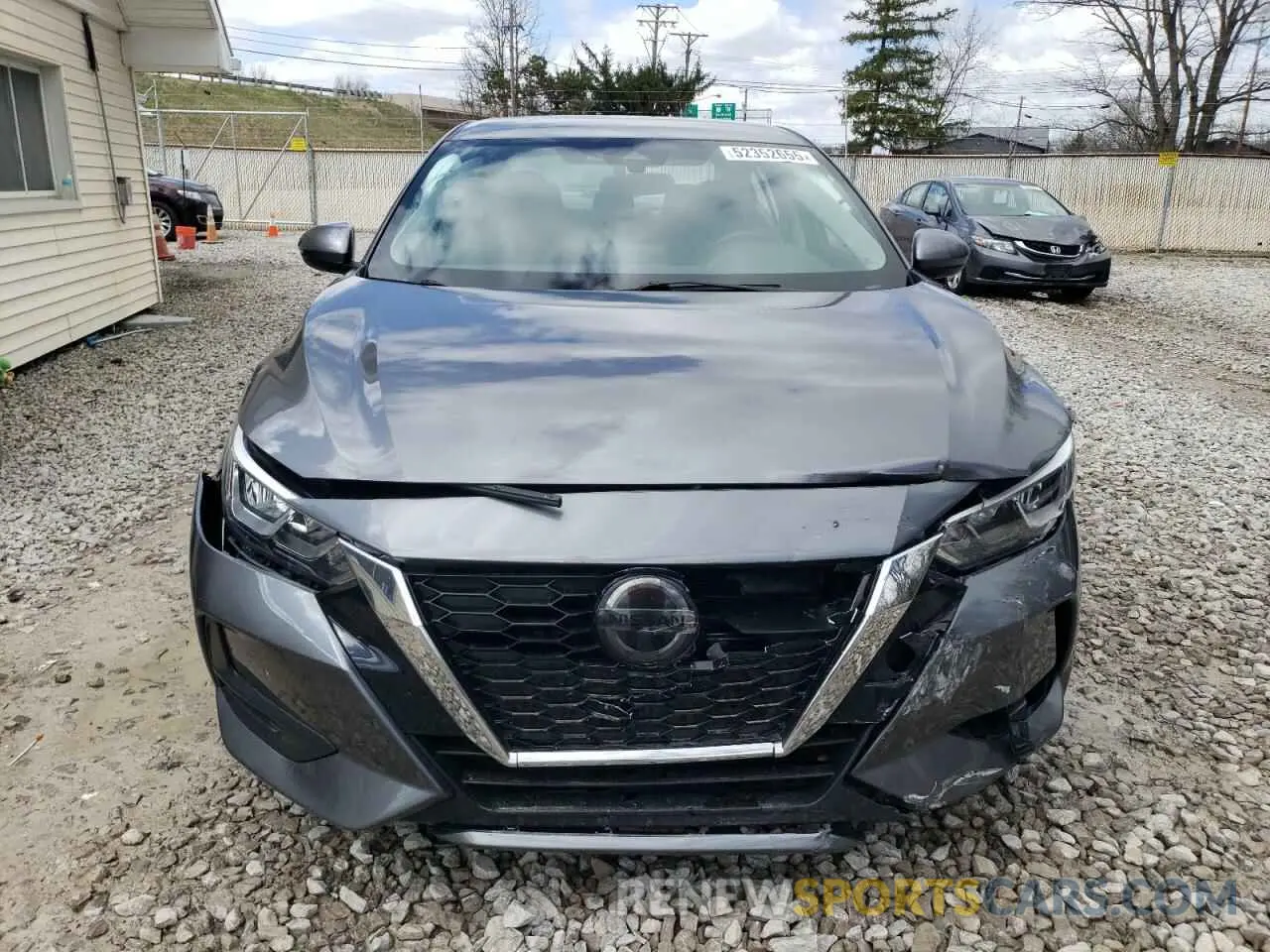 5 fotografías del automóvil dañado 3N1AB8CV2NY296465 NISSAN SENTRA 2022