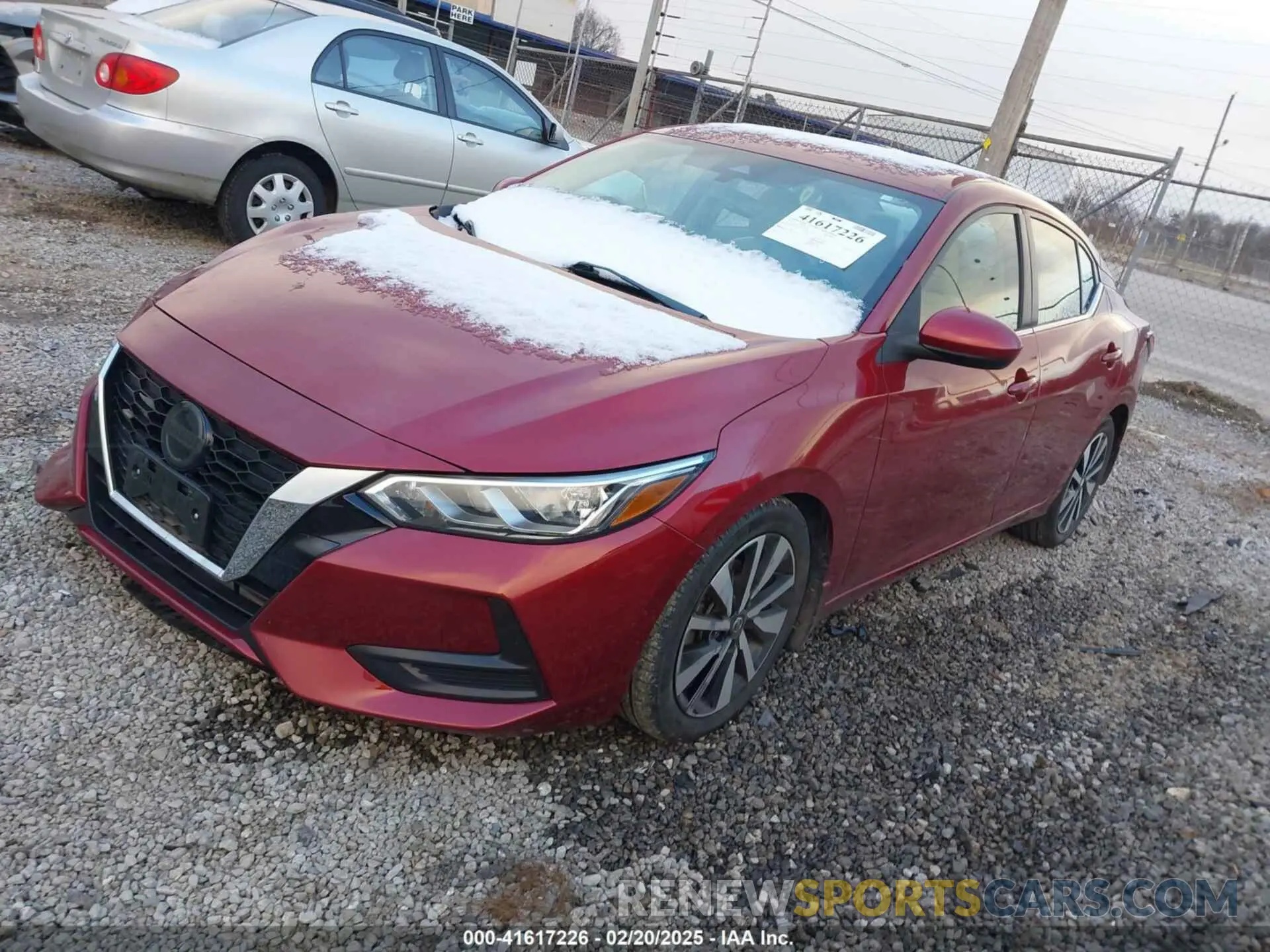 2 fotografías del automóvil dañado 3N1AB8CV2NY298670 NISSAN SENTRA 2022