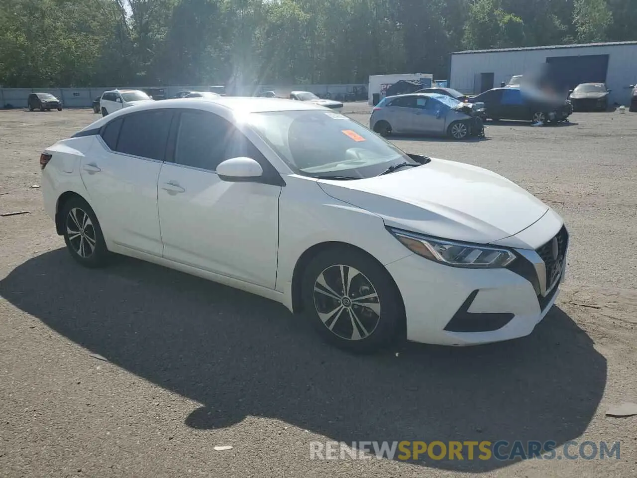 4 fotografías del automóvil dañado 3N1AB8CV3NY204537 NISSAN SENTRA 2022