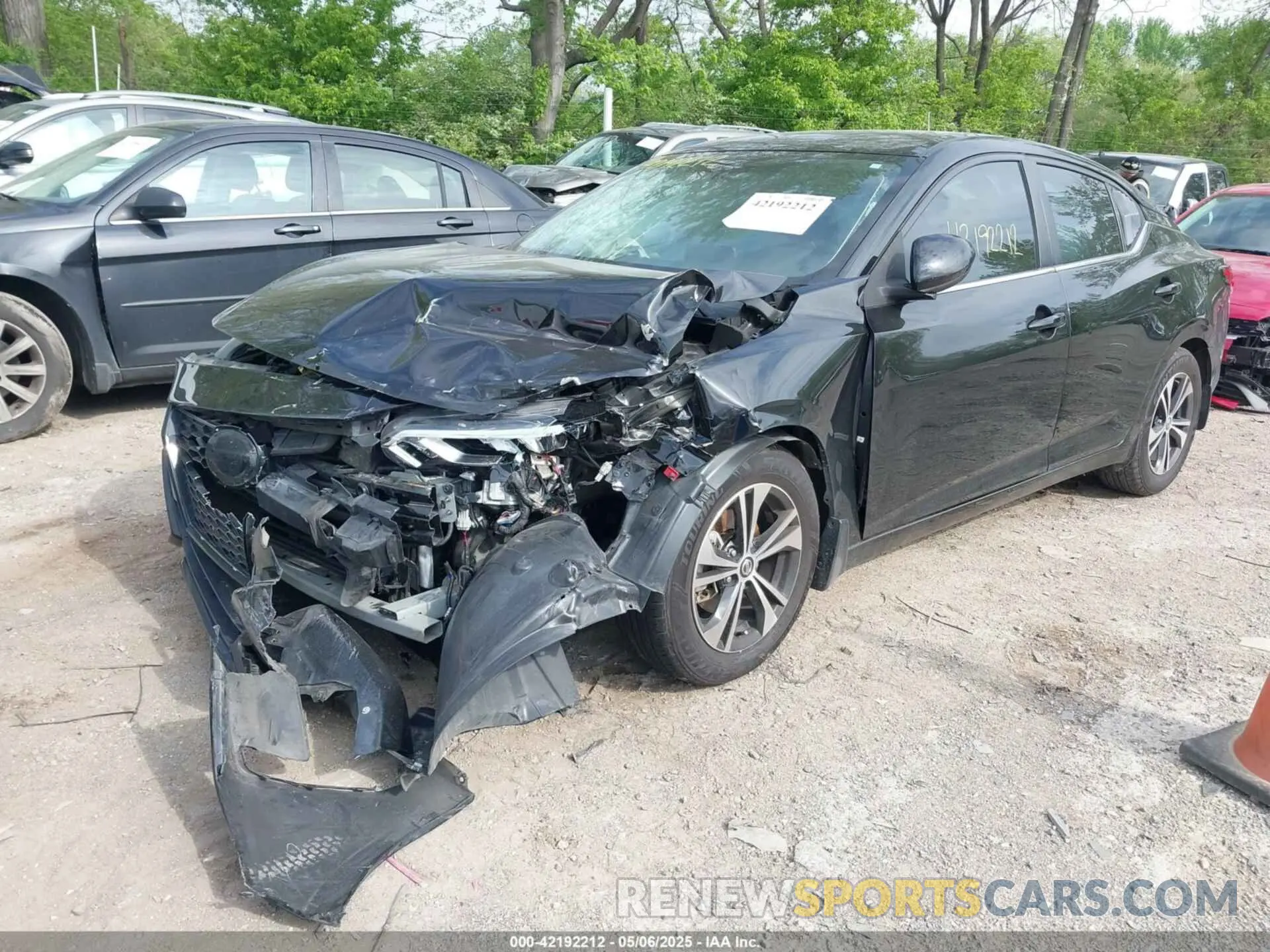 6 fotografías del automóvil dañado 3N1AB8CV3NY208166 NISSAN SENTRA 2022