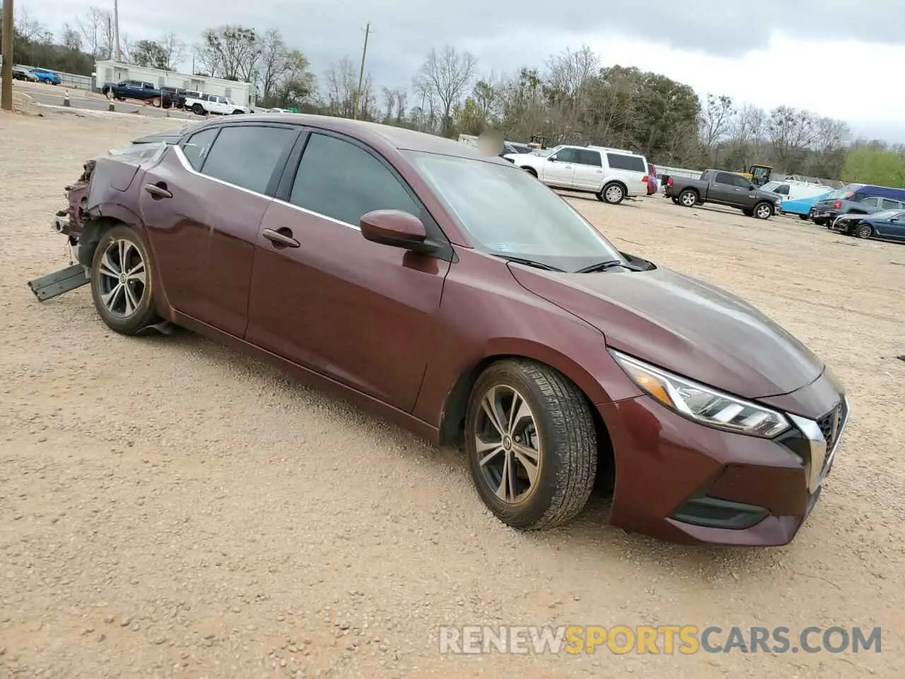 4 fotografías del automóvil dañado 3N1AB8CV3NY209401 NISSAN SENTRA 2022