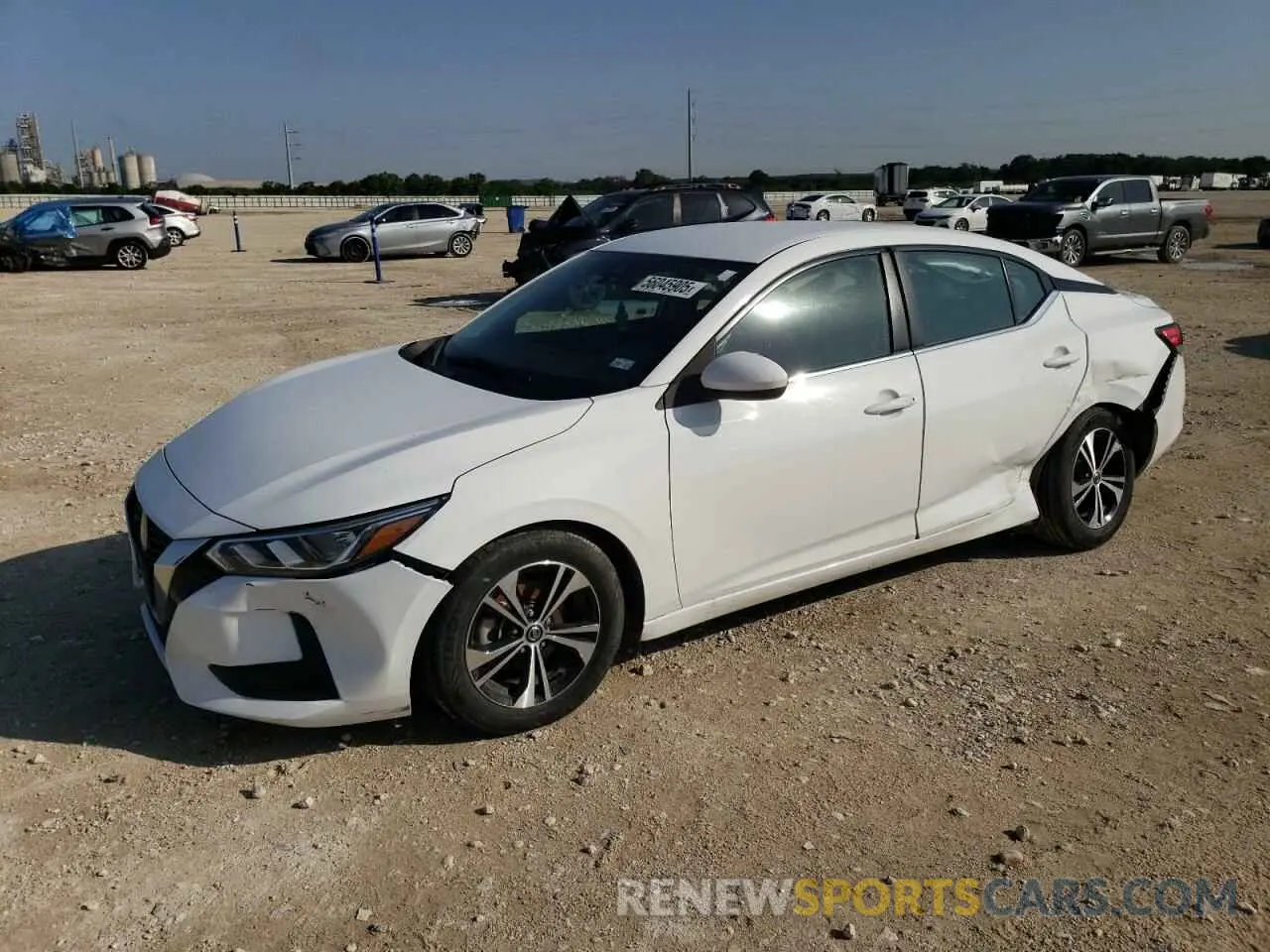 1 fotografías del automóvil dañado 3N1AB8CV3NY222696 NISSAN SENTRA 2022
