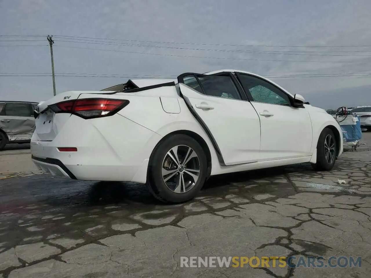 3 fotografías del automóvil dañado 3N1AB8CV3NY227655 NISSAN SENTRA 2022