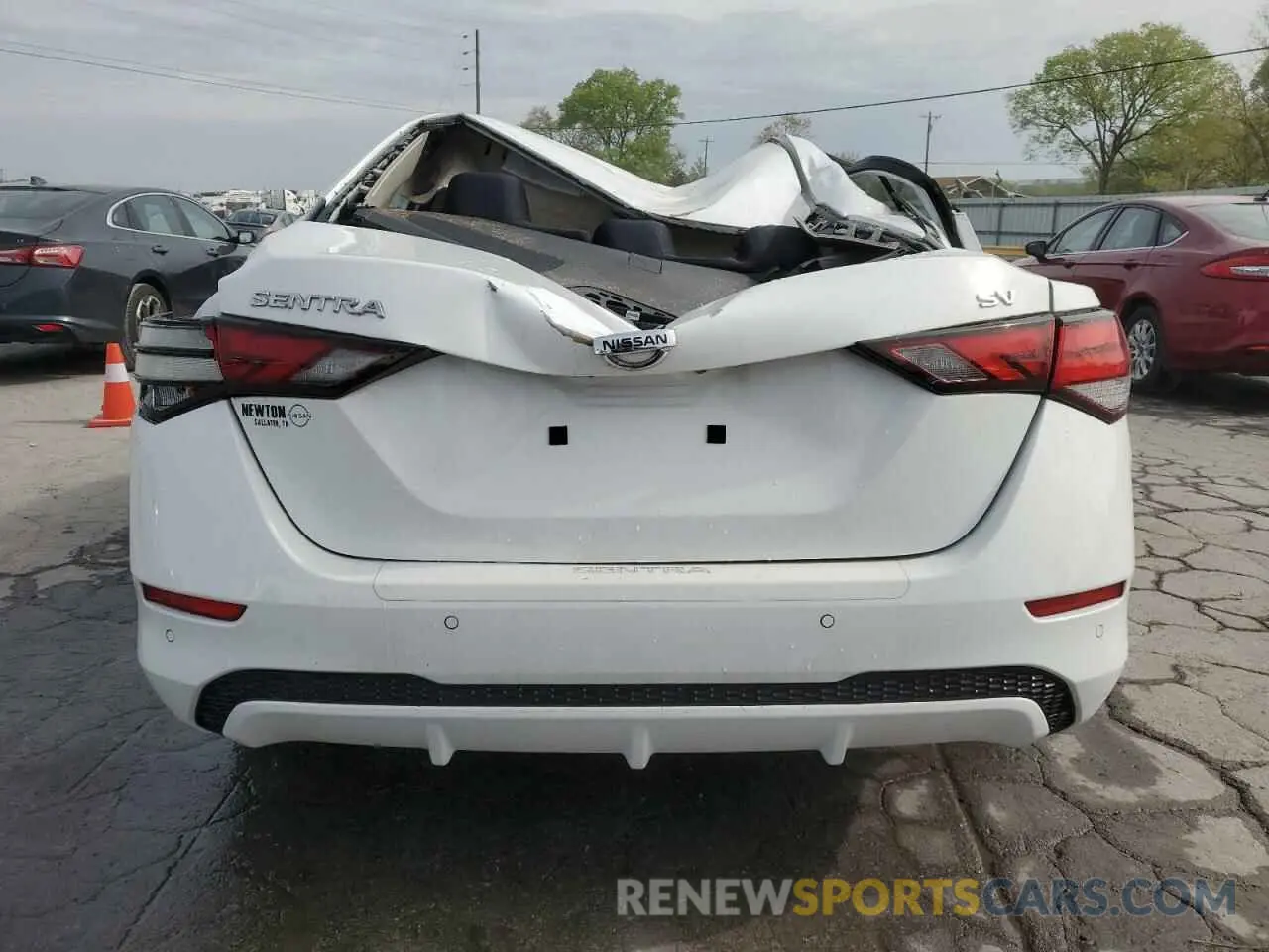 6 fotografías del automóvil dañado 3N1AB8CV3NY227655 NISSAN SENTRA 2022