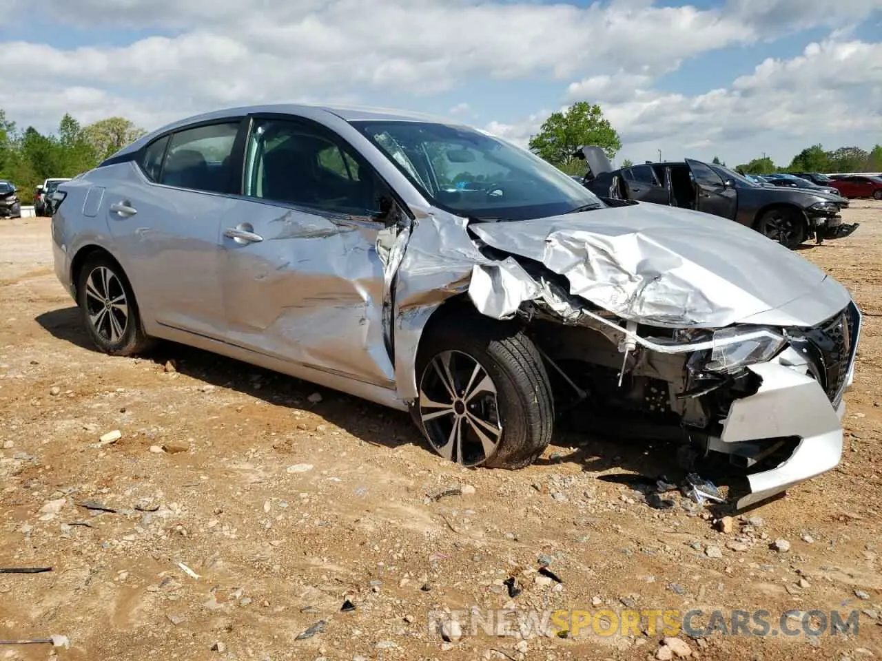 4 fotografías del automóvil dañado 3N1AB8CV3NY242074 NISSAN SENTRA 2022