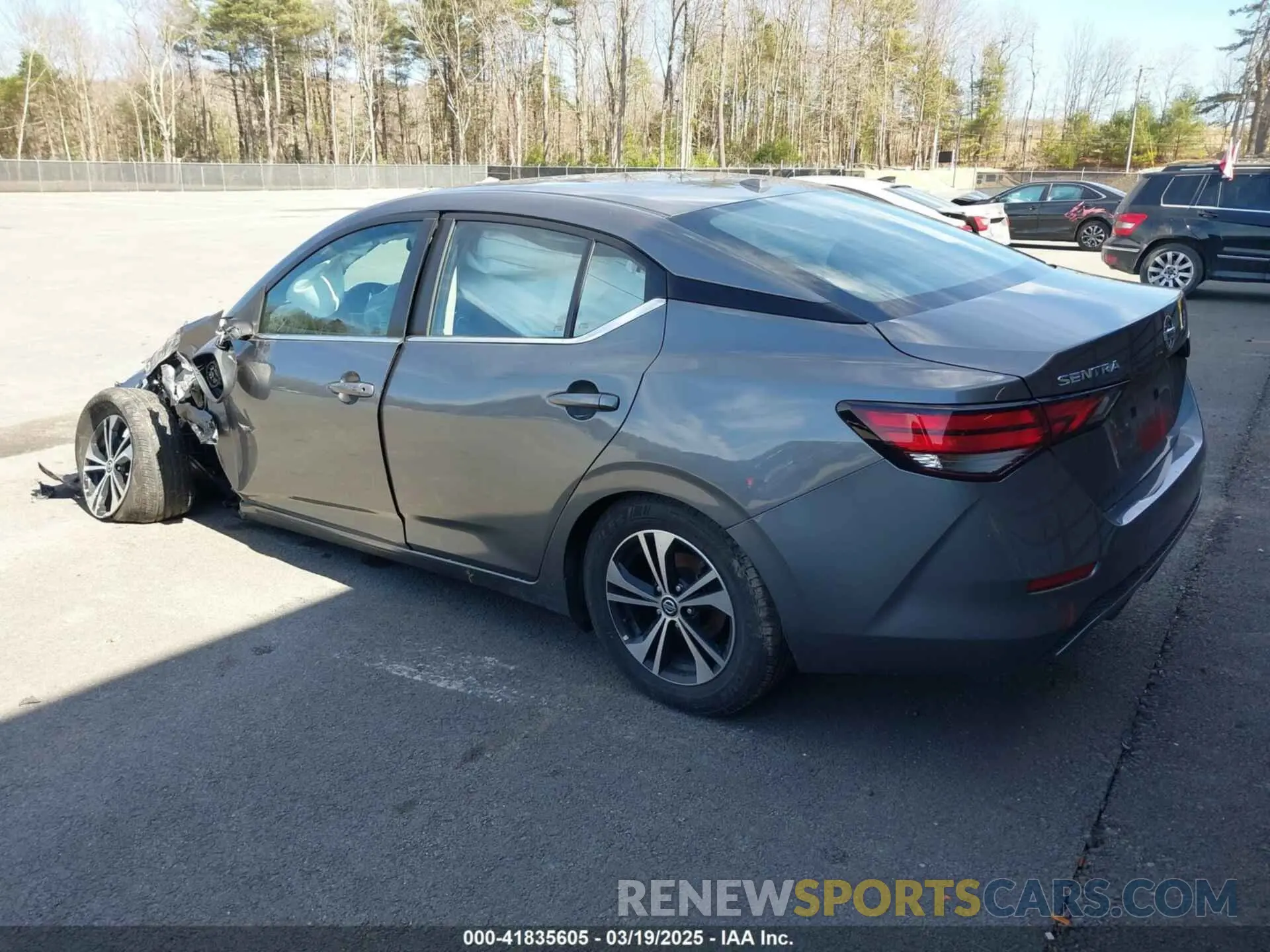 3 fotografías del automóvil dañado 3N1AB8CV3NY243161 NISSAN SENTRA 2022