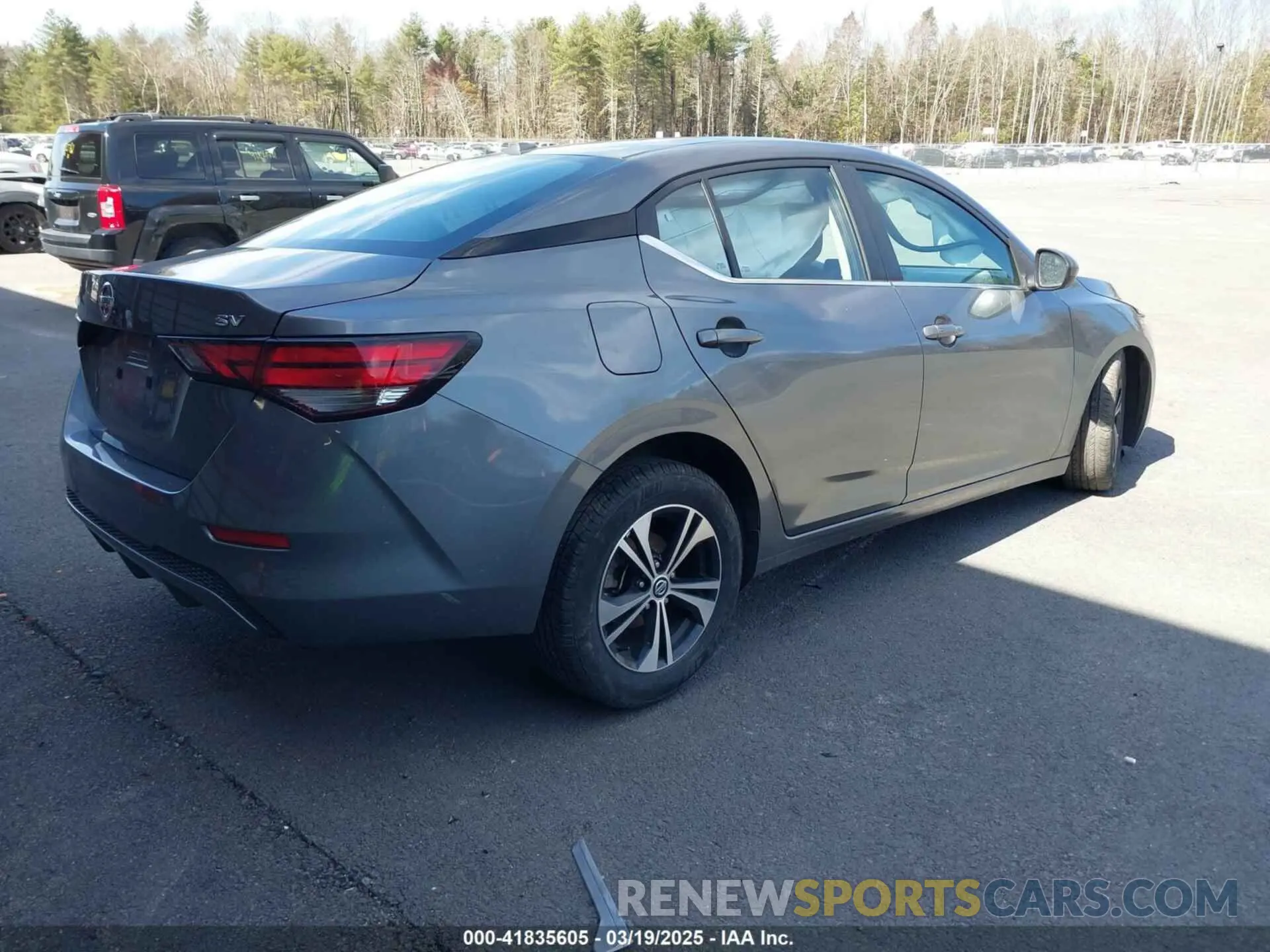 4 fotografías del automóvil dañado 3N1AB8CV3NY243161 NISSAN SENTRA 2022