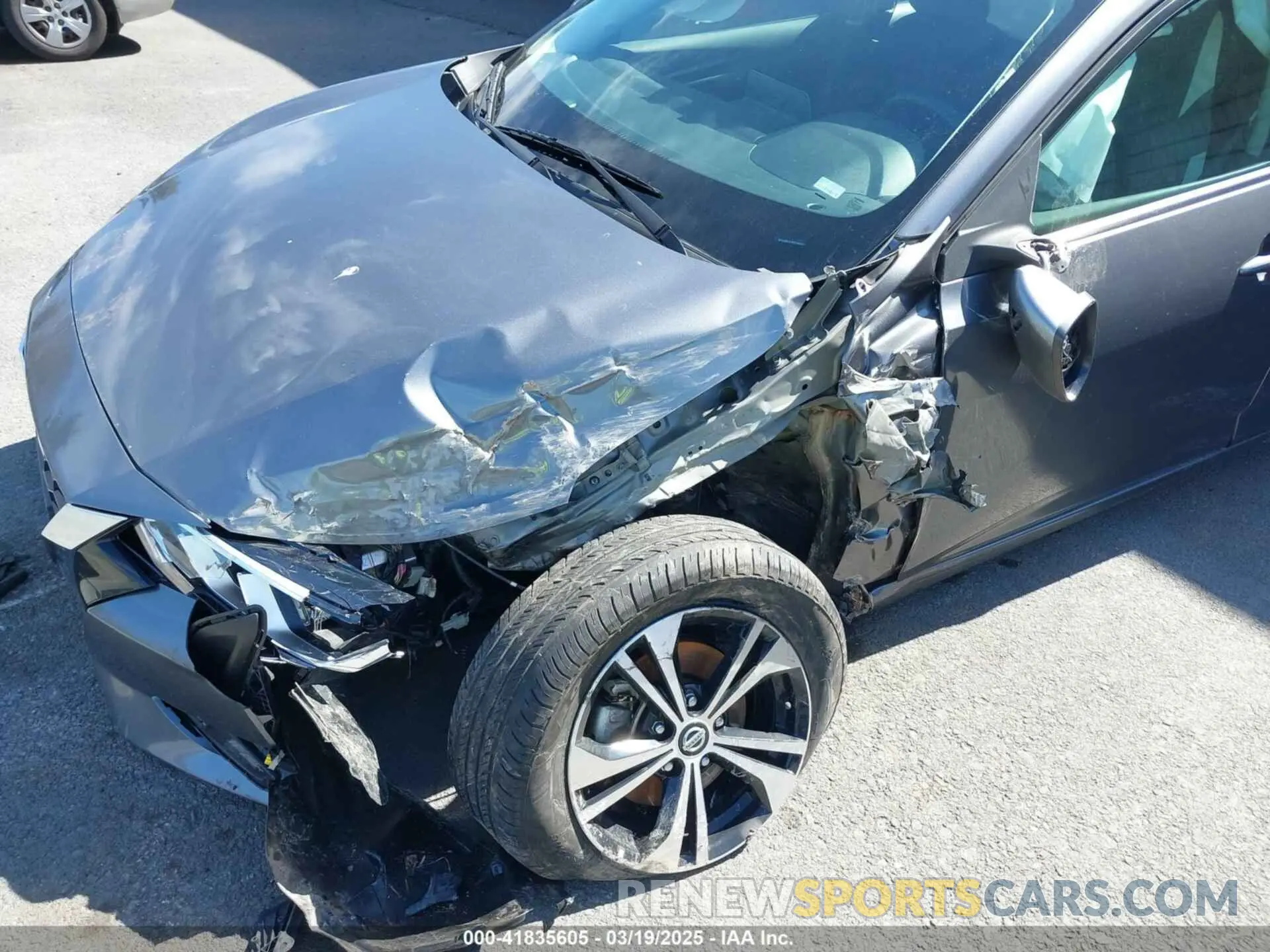 6 fotografías del automóvil dañado 3N1AB8CV3NY243161 NISSAN SENTRA 2022