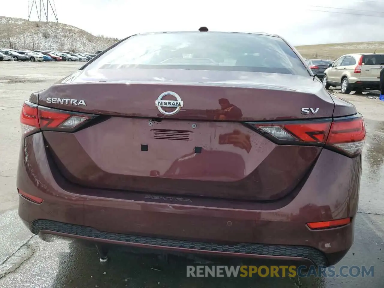 6 fotografías del automóvil dañado 3N1AB8CV3NY263393 NISSAN SENTRA 2022