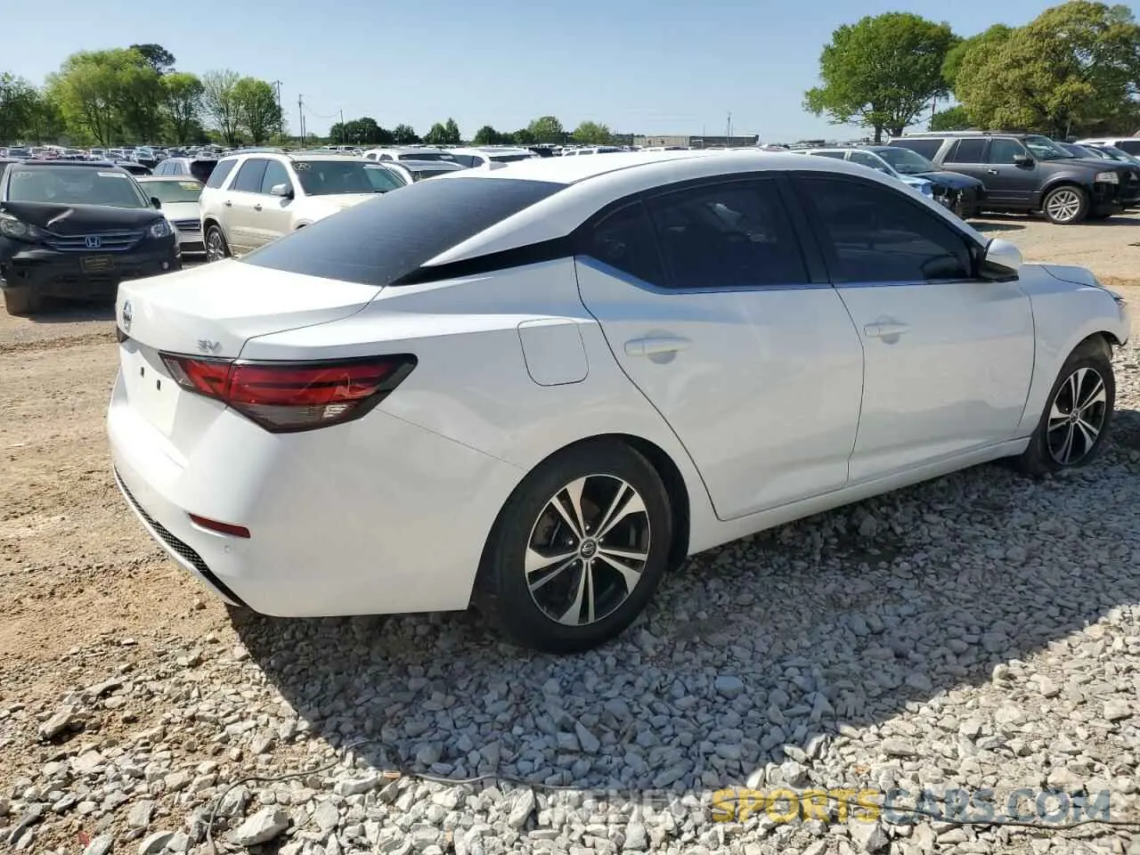 3 fotografías del automóvil dañado 3N1AB8CV3NY272322 NISSAN SENTRA 2022