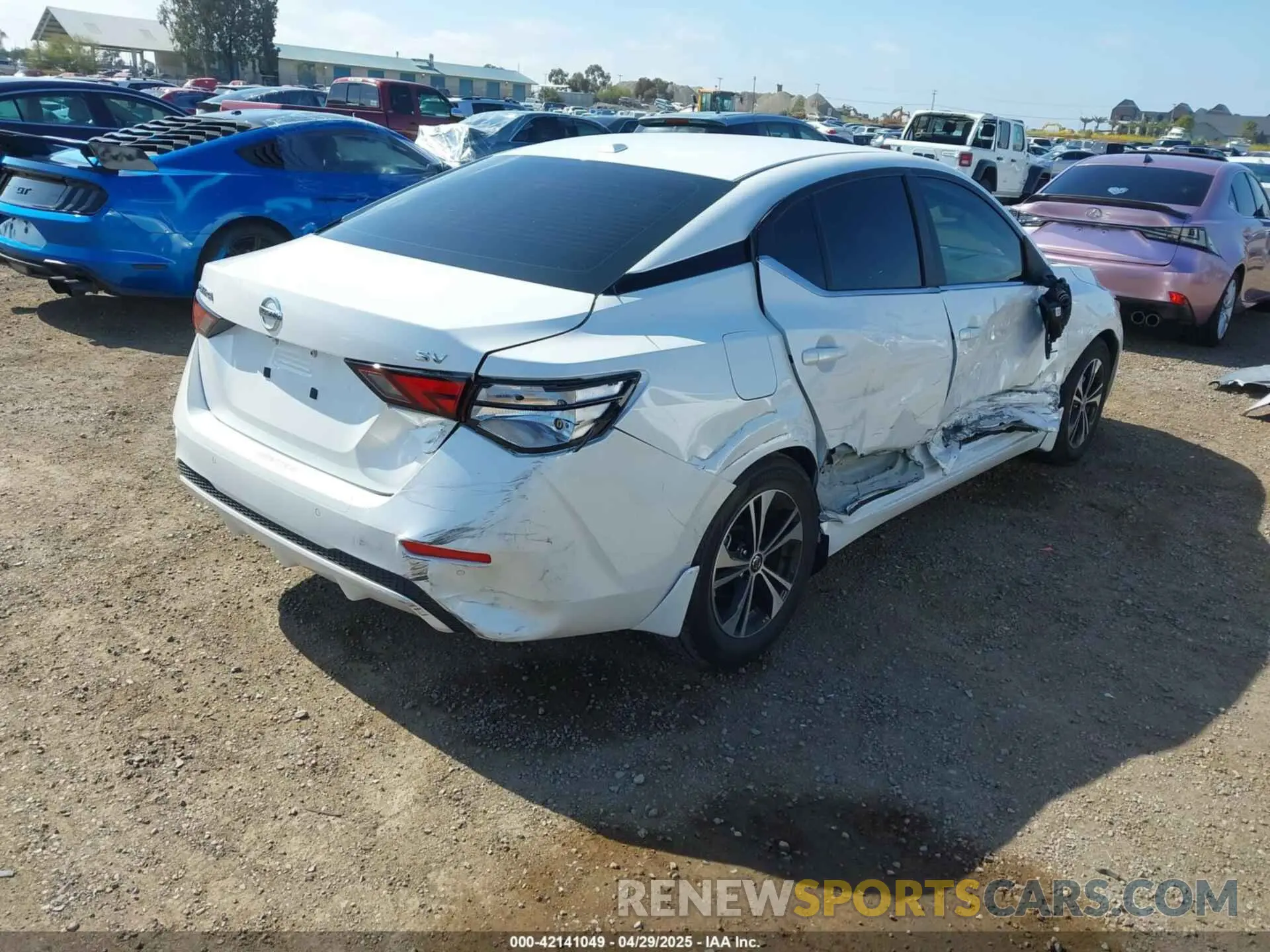 4 fotografías del automóvil dañado 3N1AB8CV3NY27460E NISSAN SENTRA 2022