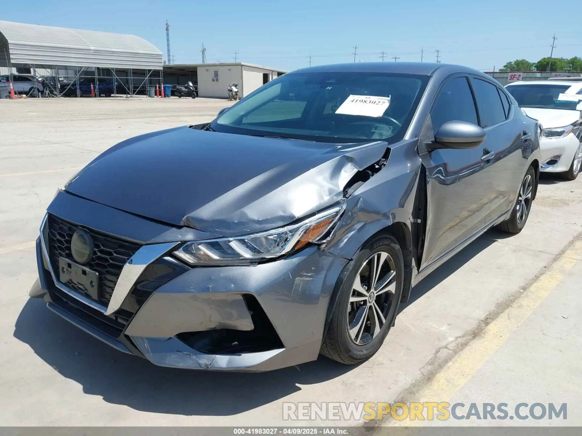 2 fotografías del automóvil dañado 3N1AB8CV3NY299536 NISSAN SENTRA 2022