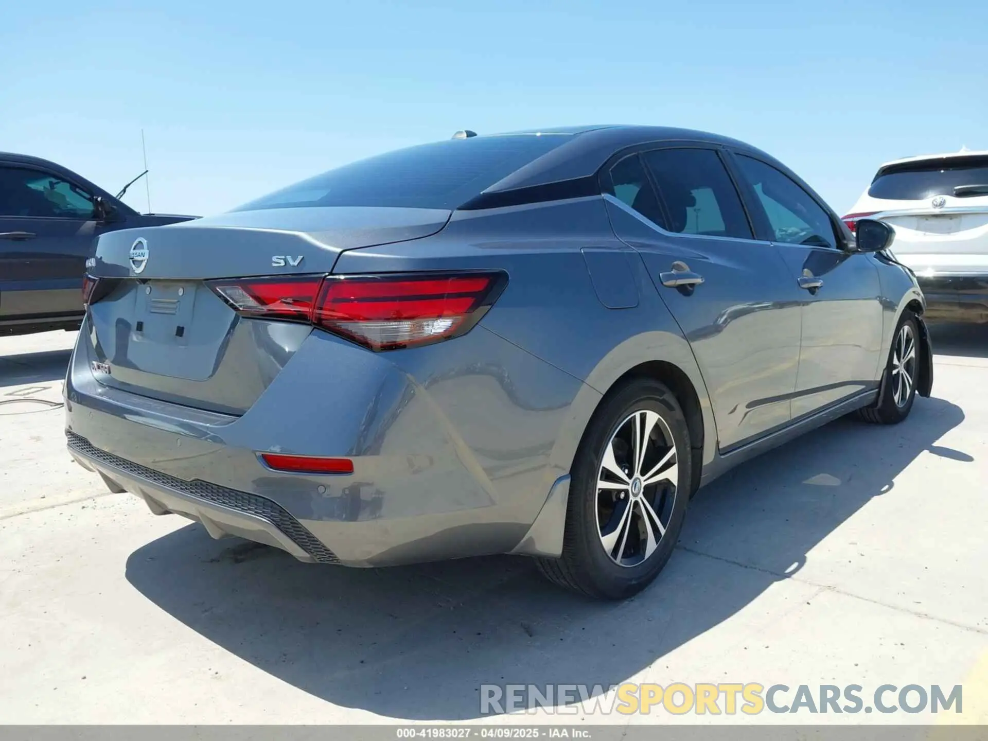 4 fotografías del automóvil dañado 3N1AB8CV3NY299536 NISSAN SENTRA 2022