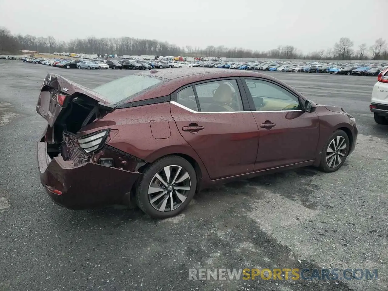 3 fotografías del automóvil dañado 3N1AB8CV3NY306596 NISSAN SENTRA 2022
