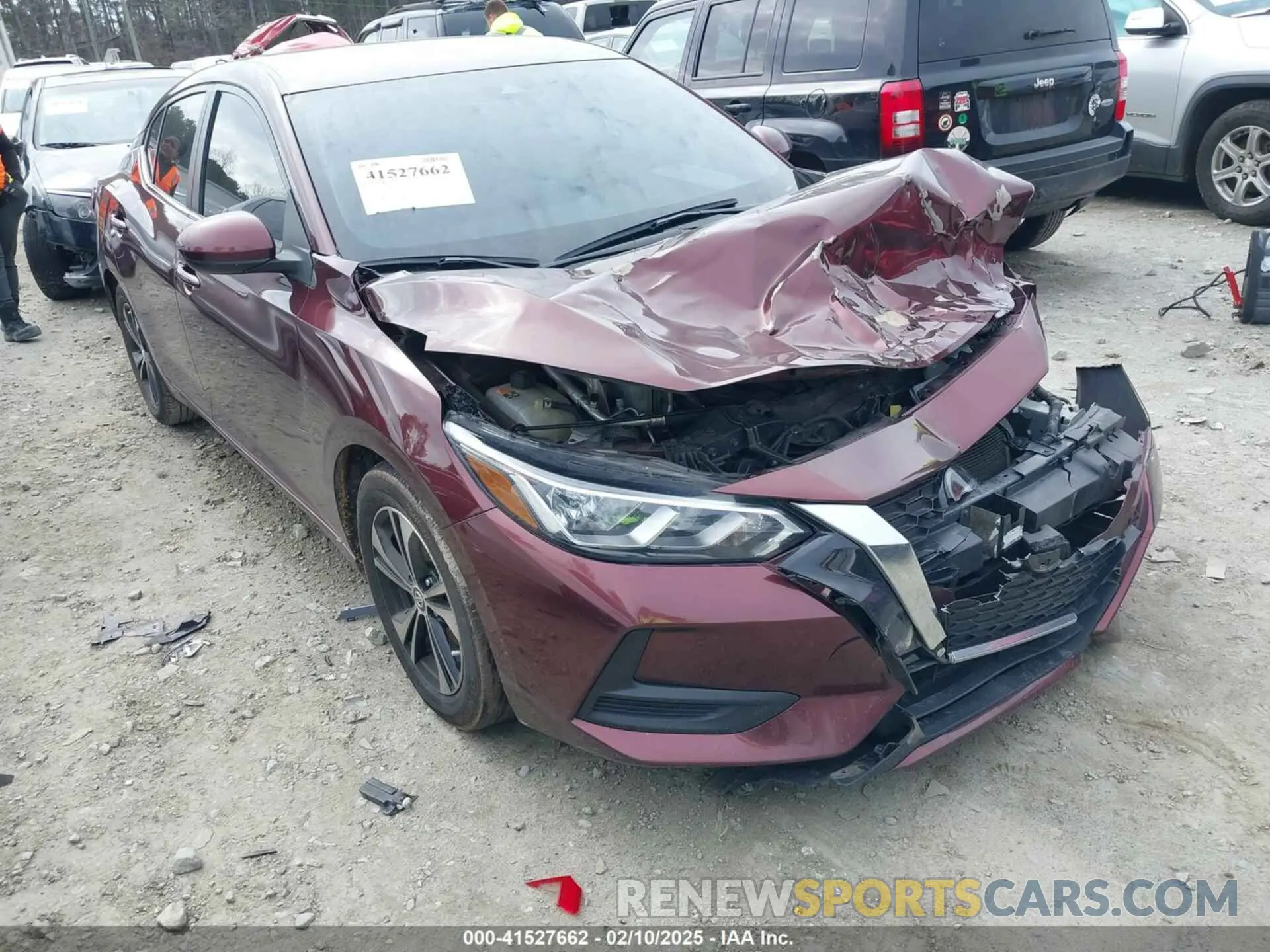 1 fotografías del automóvil dañado 3N1AB8CV3NY310065 NISSAN SENTRA 2022