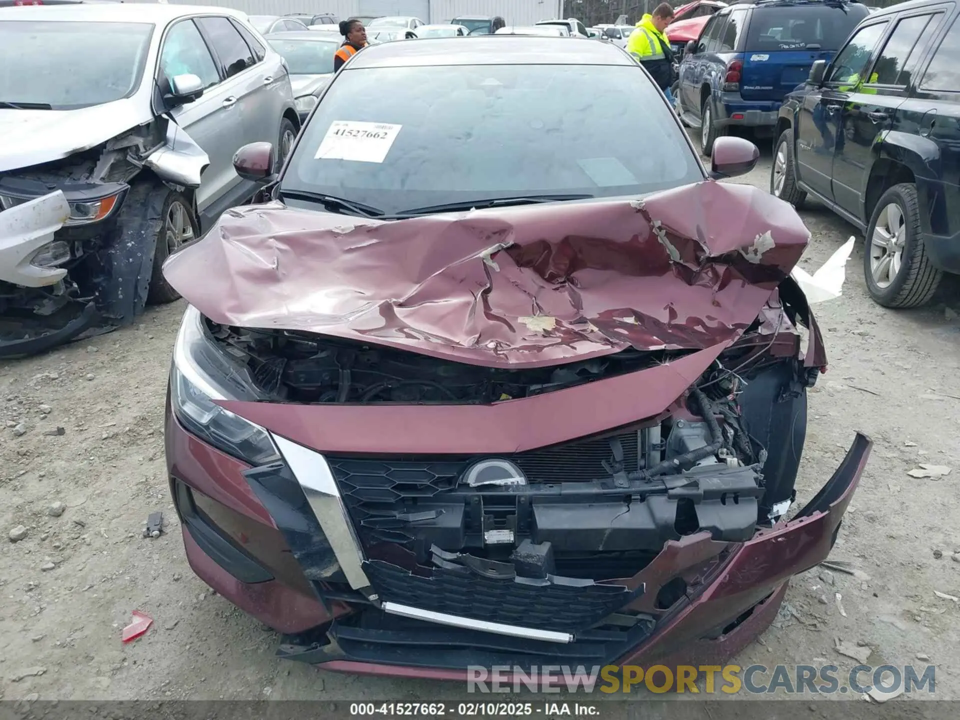 12 fotografías del automóvil dañado 3N1AB8CV3NY310065 NISSAN SENTRA 2022