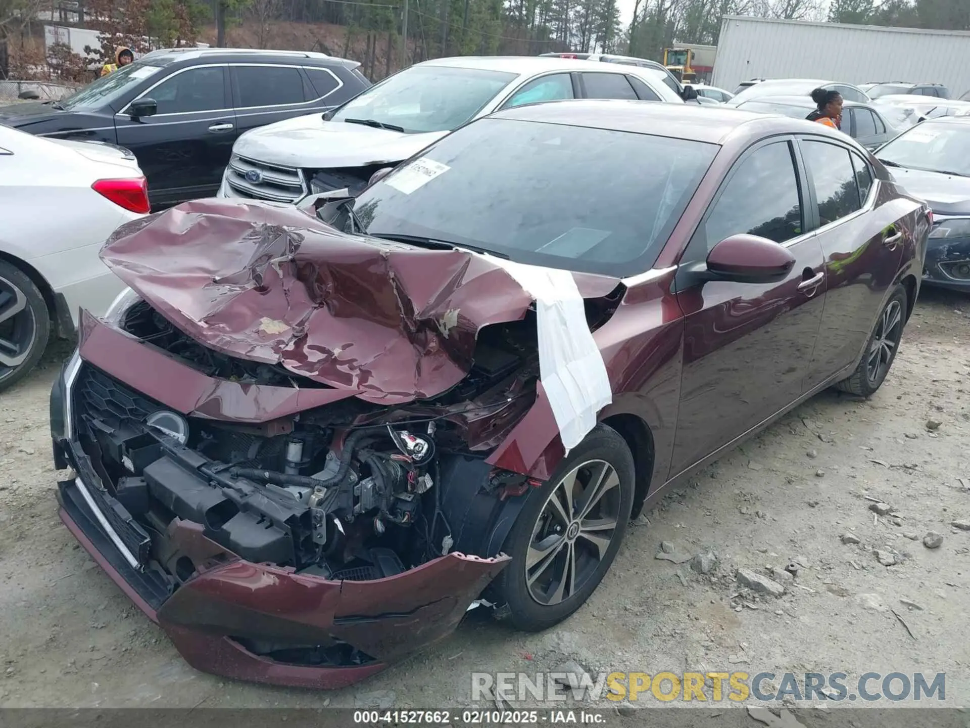 14 fotografías del automóvil dañado 3N1AB8CV3NY310065 NISSAN SENTRA 2022