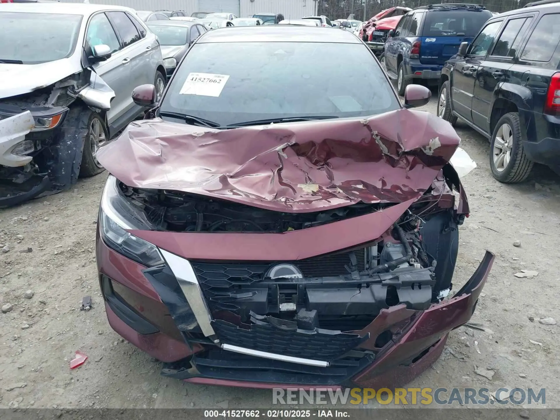 6 fotografías del automóvil dañado 3N1AB8CV3NY310065 NISSAN SENTRA 2022