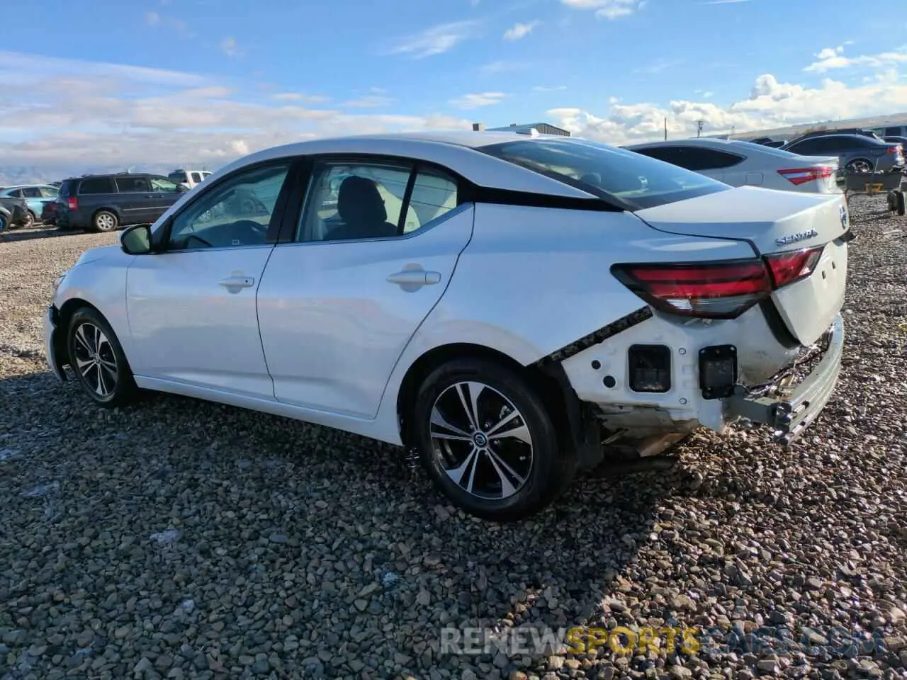 2 fotografías del automóvil dañado 3N1AB8CV3NY312267 NISSAN SENTRA 2022