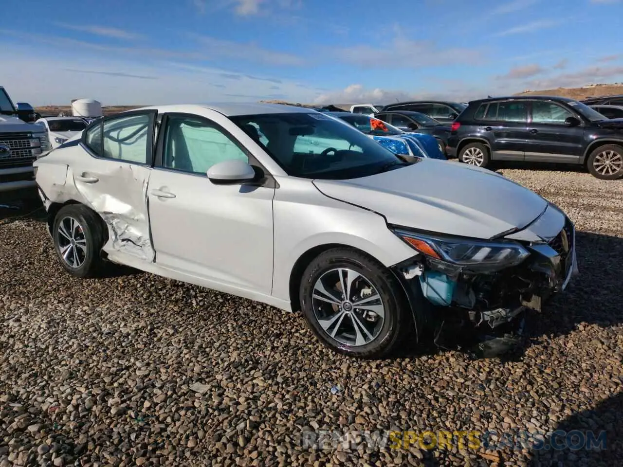 4 fotografías del automóvil dañado 3N1AB8CV3NY312267 NISSAN SENTRA 2022