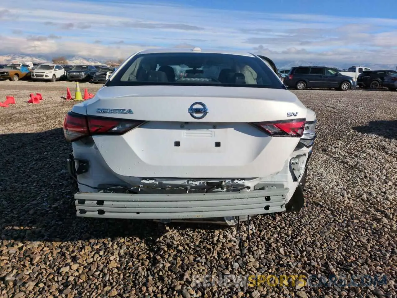 6 fotografías del automóvil dañado 3N1AB8CV3NY312267 NISSAN SENTRA 2022
