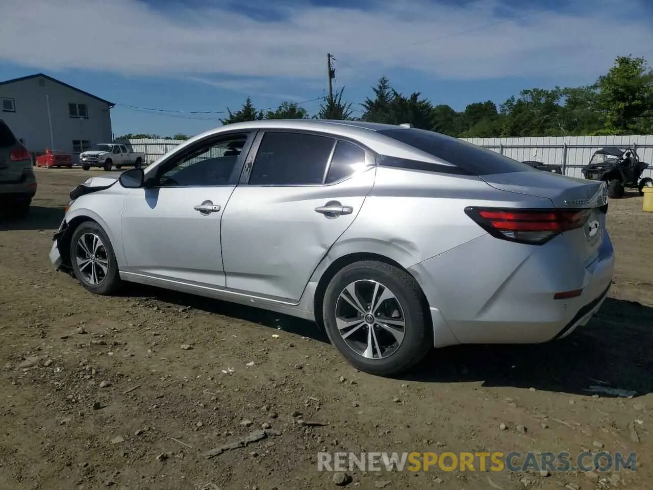 2 fotografías del automóvil dañado 3N1AB8CV4NY215577 NISSAN SENTRA 2022
