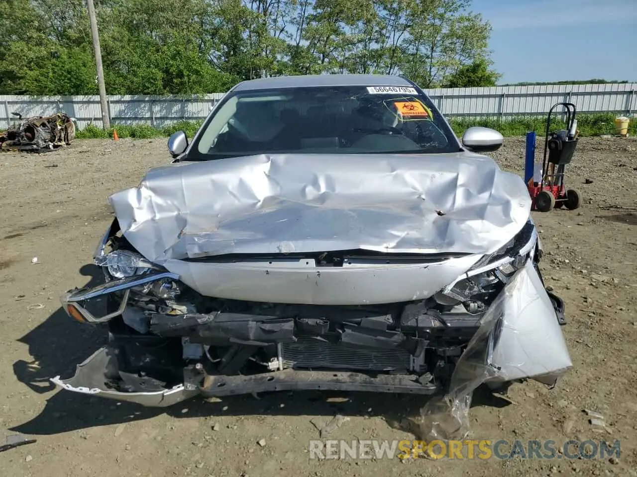 5 fotografías del automóvil dañado 3N1AB8CV4NY215577 NISSAN SENTRA 2022