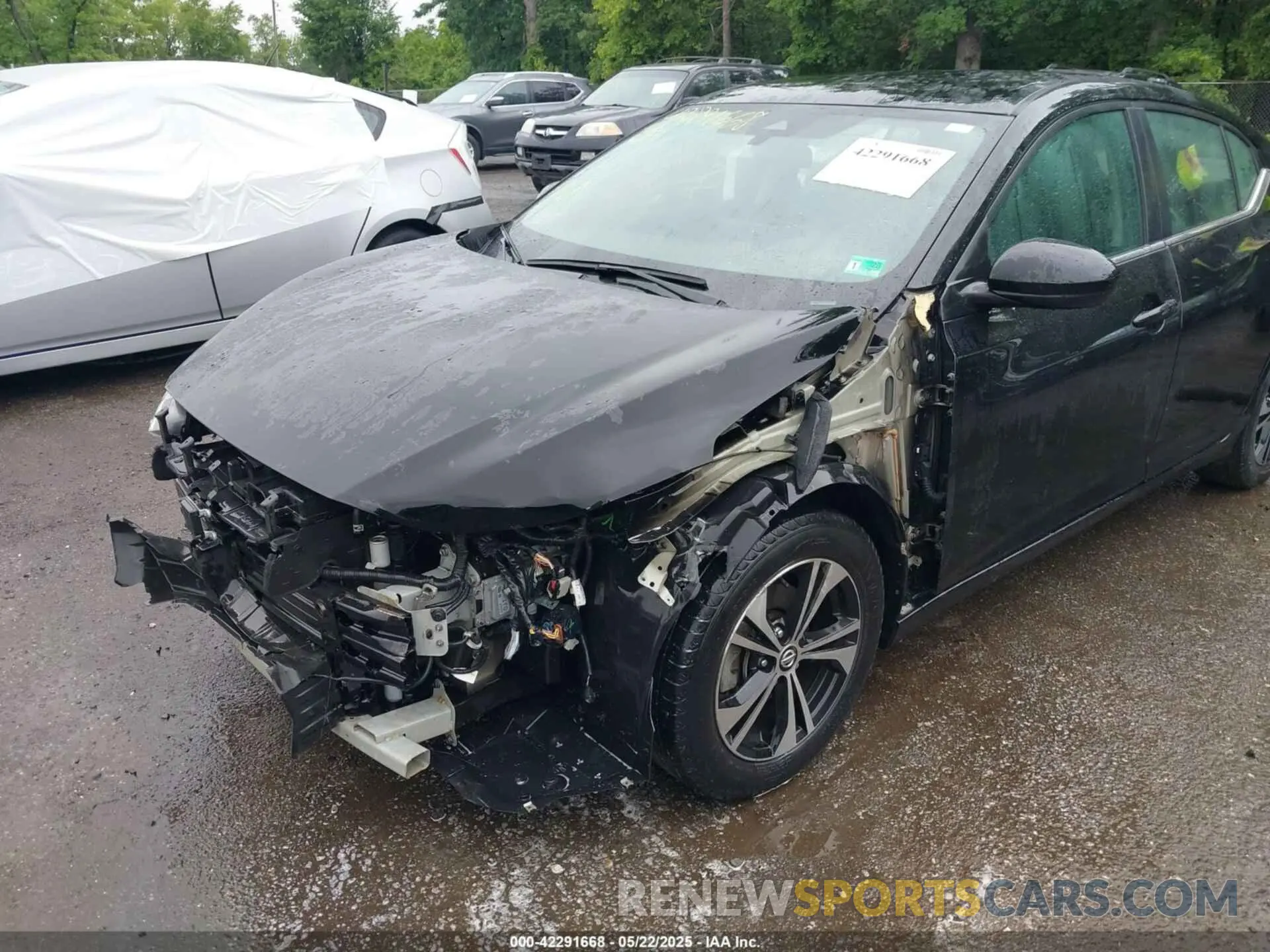 6 fotografías del automóvil dañado 3N1AB8CV4NY233481 NISSAN SENTRA 2022