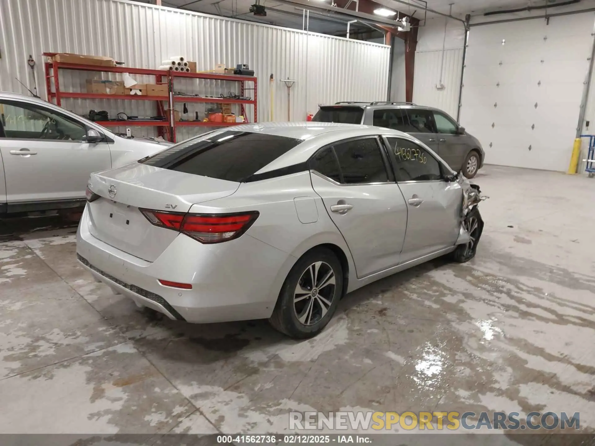 4 fotografías del automóvil dañado 3N1AB8CV4NY241757 NISSAN SENTRA 2022