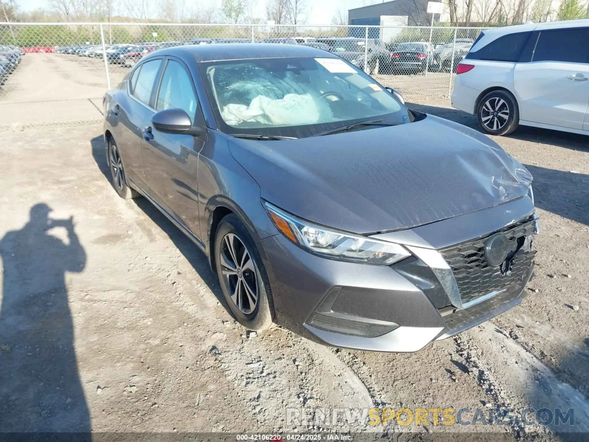 1 fotografías del automóvil dañado 3N1AB8CV4NY268232 NISSAN SENTRA 2022