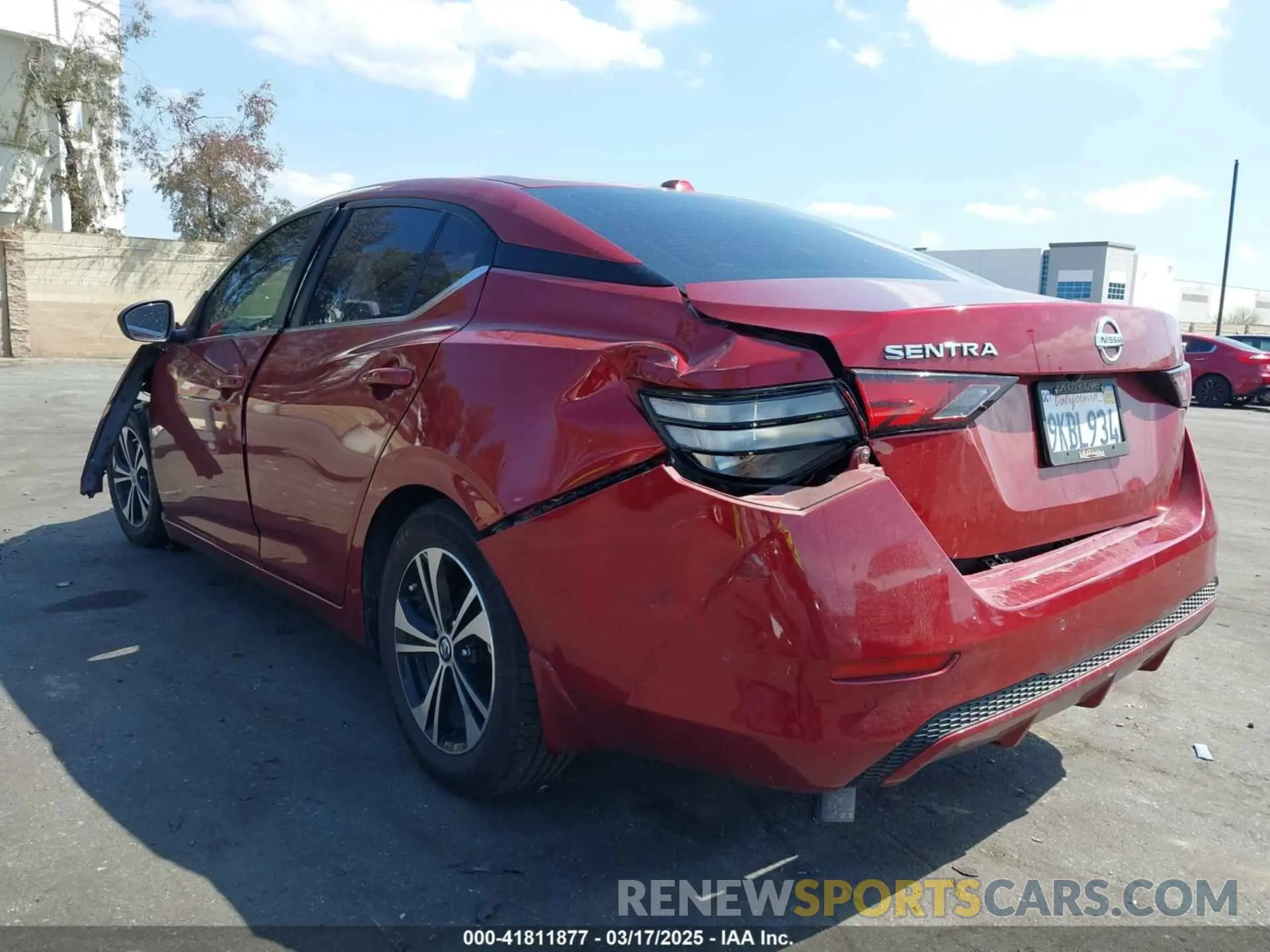 3 fotografías del automóvil dañado 3N1AB8CV4NY294684 NISSAN SENTRA 2022