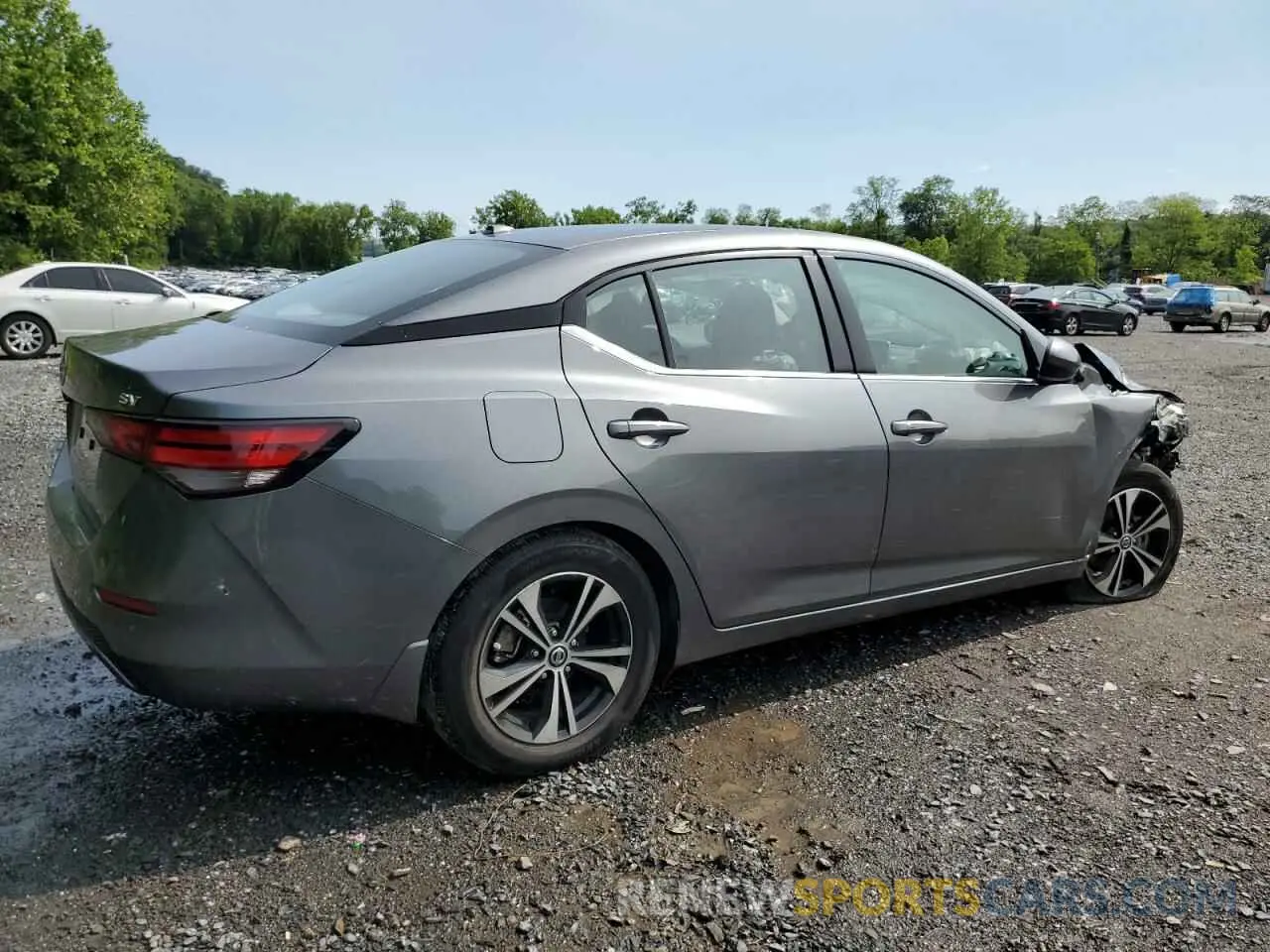 3 fotografías del automóvil dañado 3N1AB8CV4NY294698 NISSAN SENTRA 2022