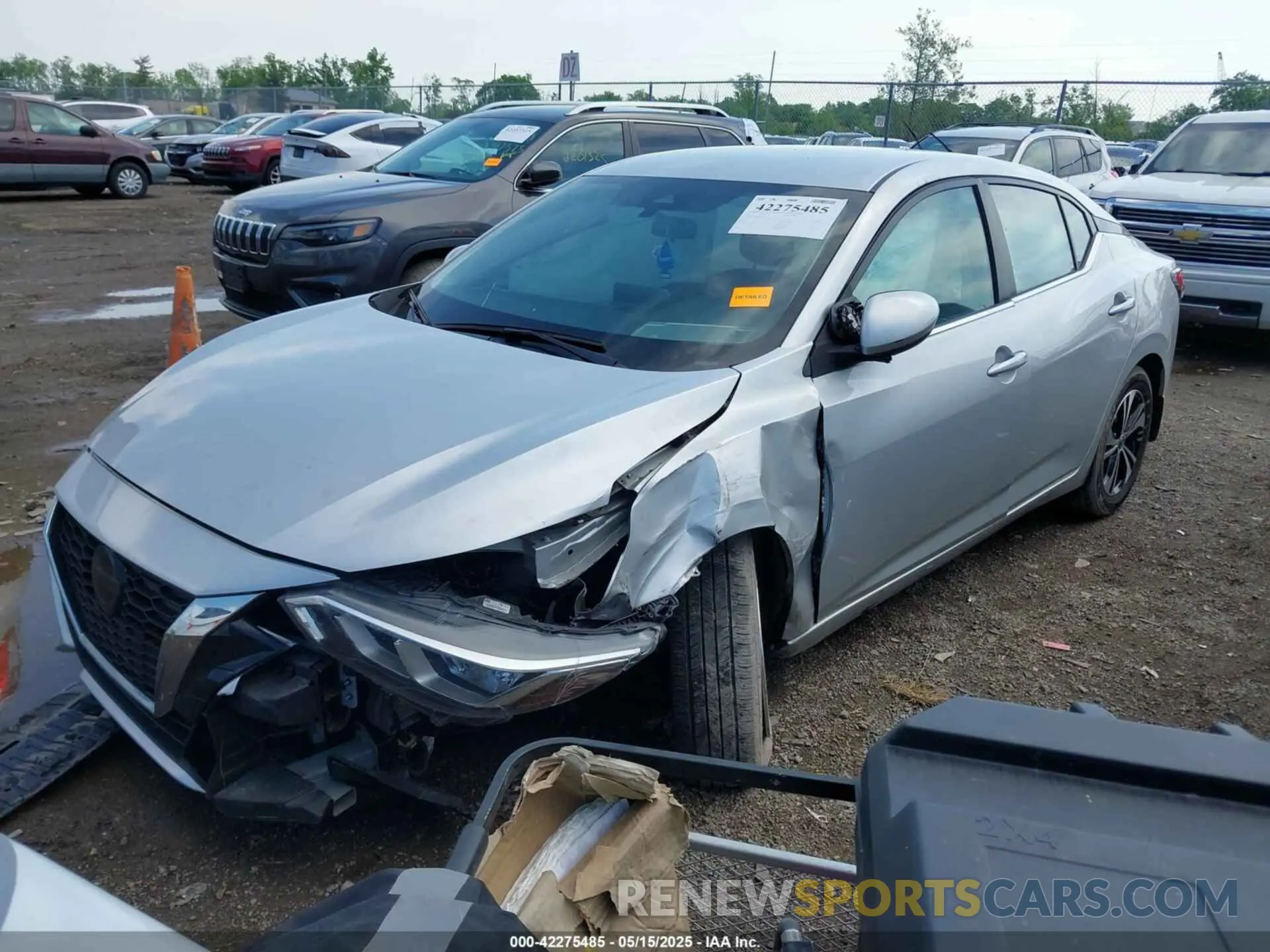 2 fotografías del automóvil dañado 3N1AB8CV4NY301245 NISSAN SENTRA 2022