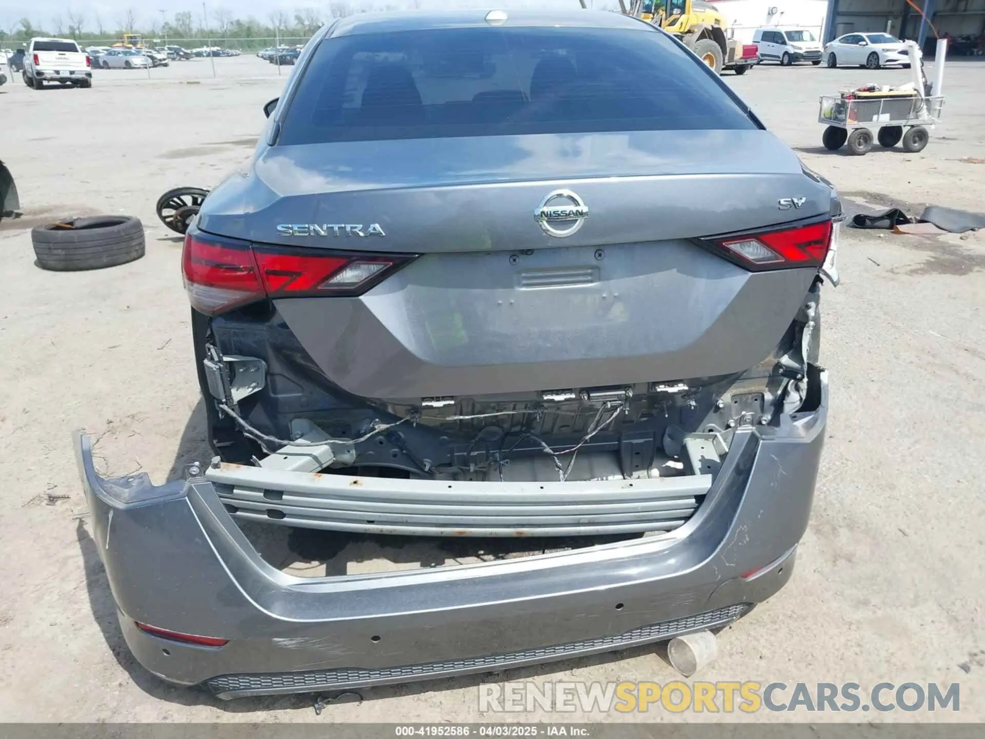 6 fotografías del automóvil dañado 3N1AB8CV4NY320703 NISSAN SENTRA 2022