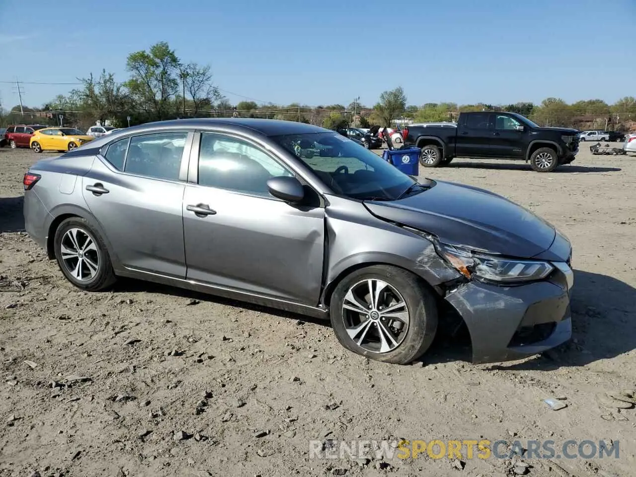 4 fotografías del automóvil dañado 3N1AB8CV5NY233389 NISSAN SENTRA 2022