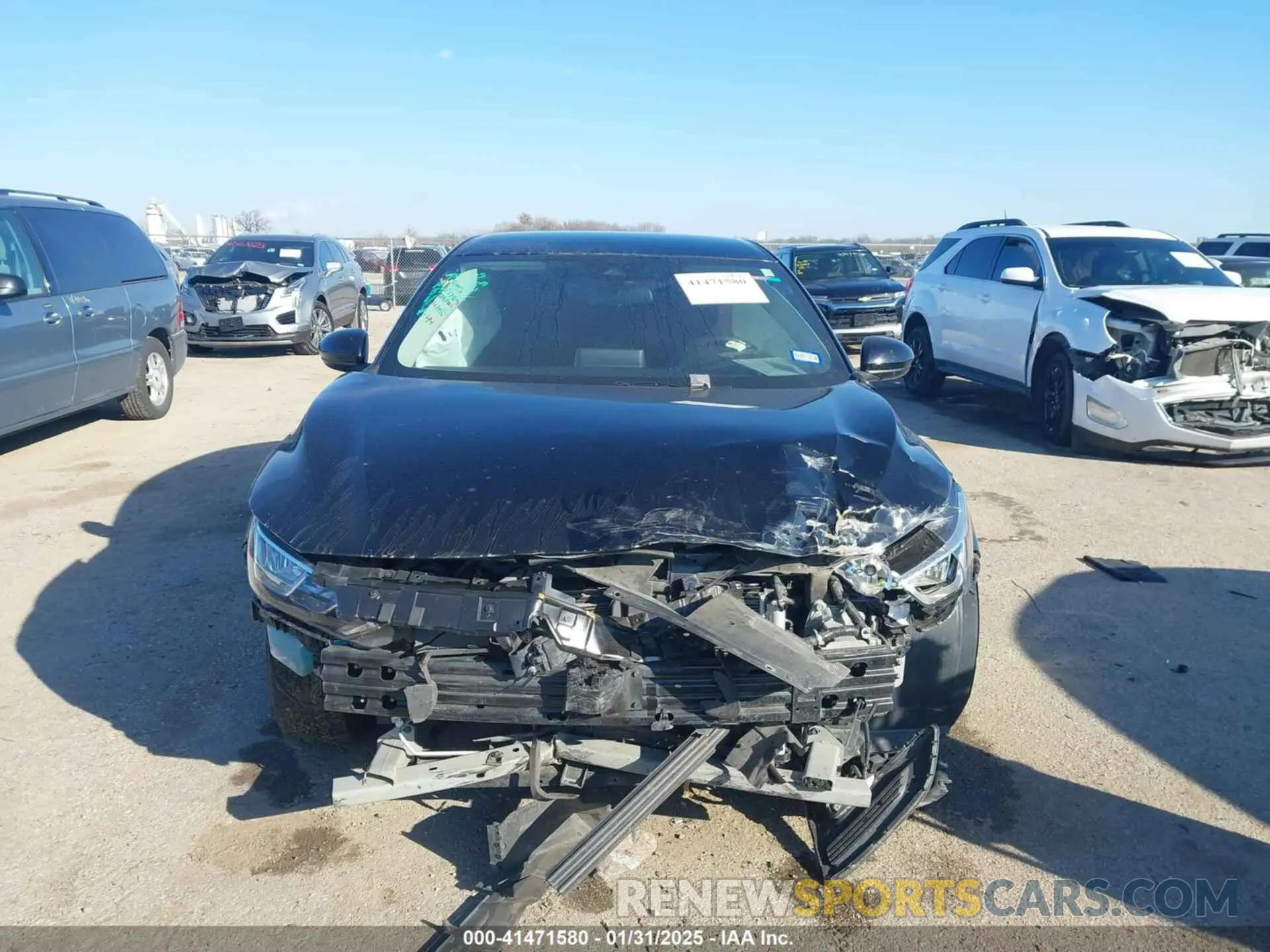 12 fotografías del automóvil dañado 3N1AB8CV5NY236213 NISSAN SENTRA 2022