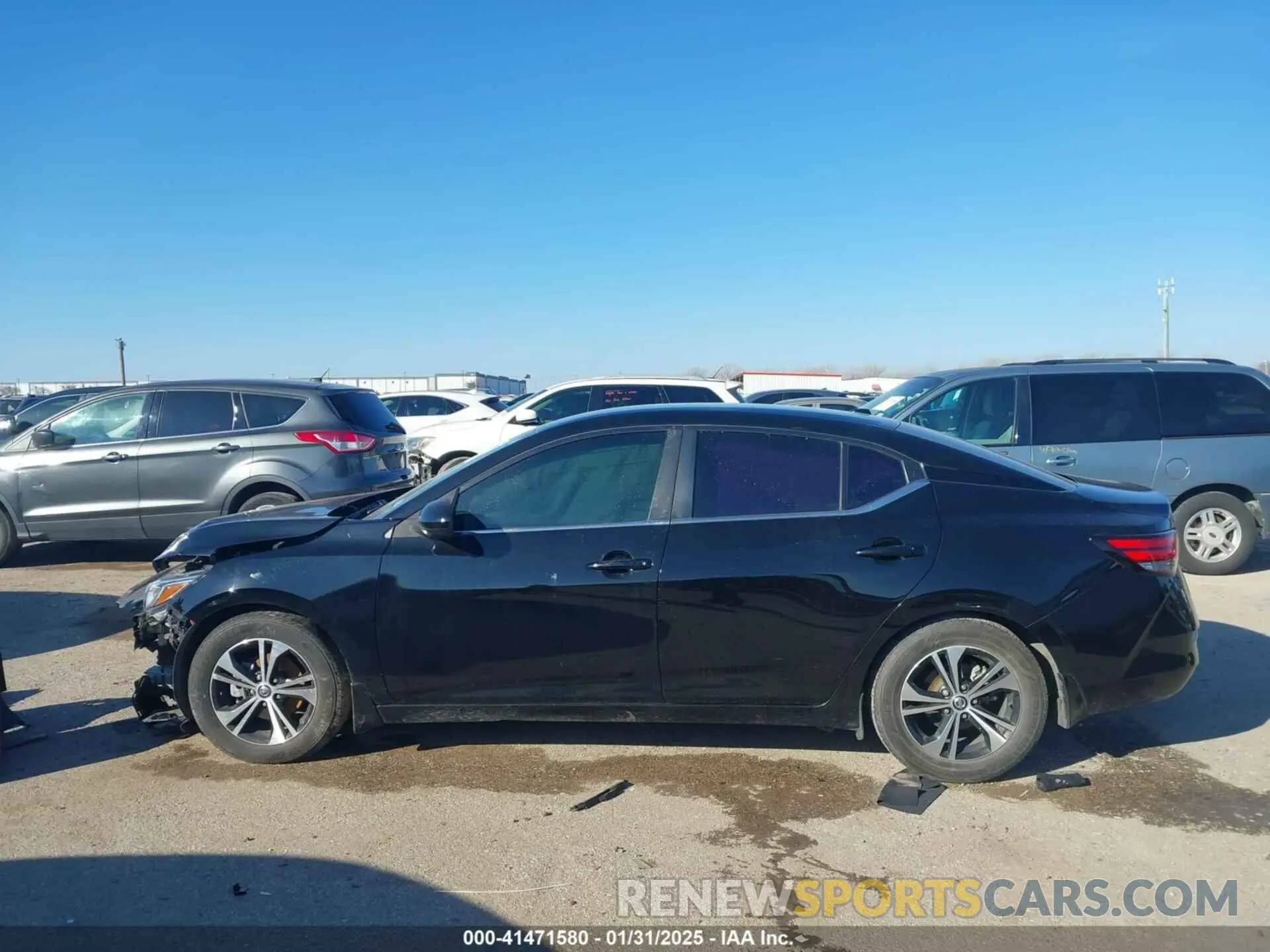 14 fotografías del automóvil dañado 3N1AB8CV5NY236213 NISSAN SENTRA 2022