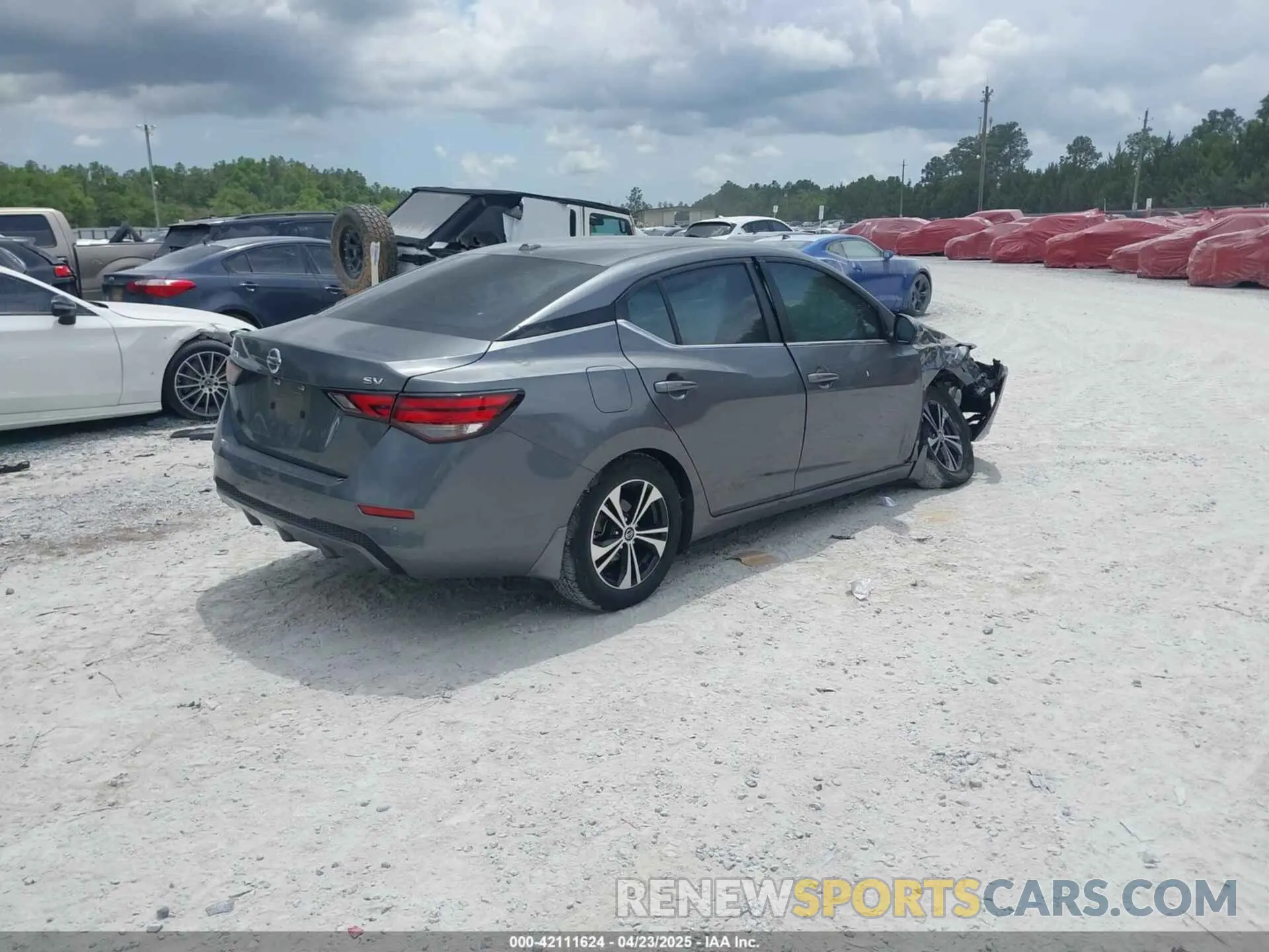 4 fotografías del automóvil dañado 3N1AB8CV5NY246109 NISSAN SENTRA 2022