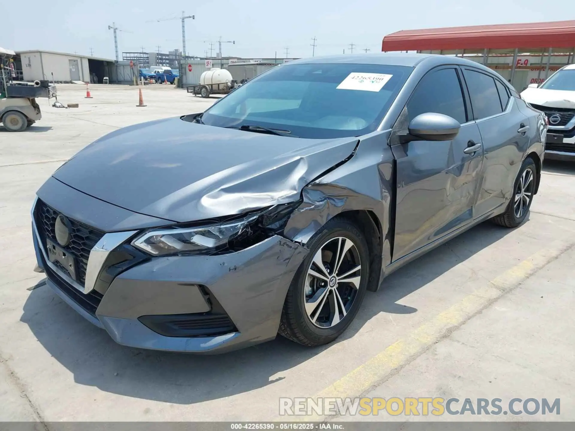 2 fotografías del automóvil dañado 3N1AB8CV5NY249530 NISSAN SENTRA 2022