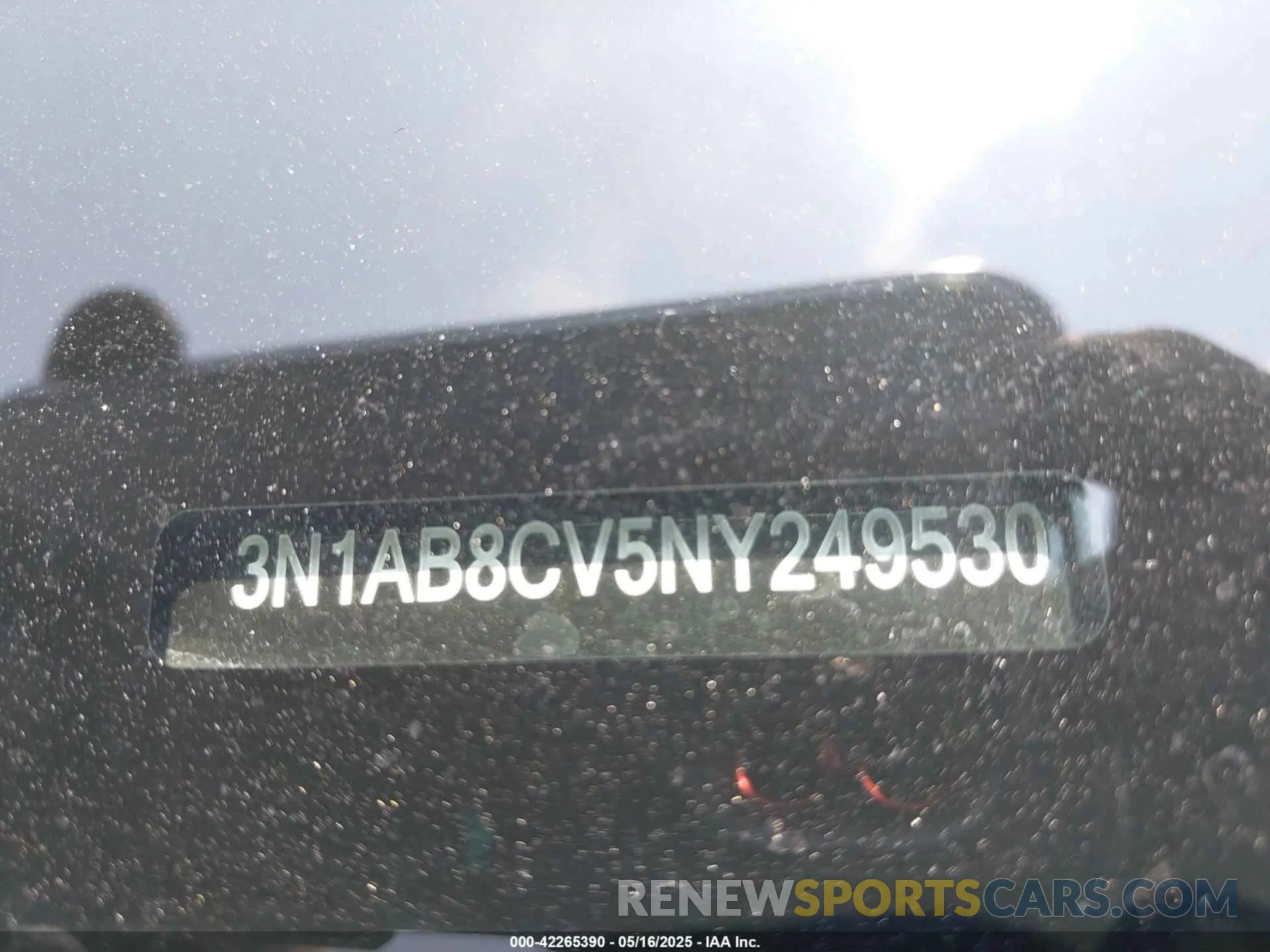 9 fotografías del automóvil dañado 3N1AB8CV5NY249530 NISSAN SENTRA 2022