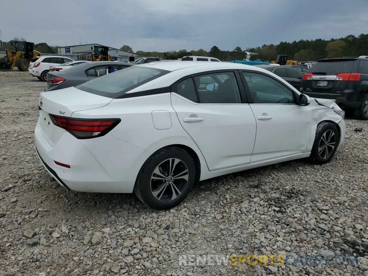 3 fotografías del automóvil dañado 3N1AB8CV5NY261001 NISSAN SENTRA 2022