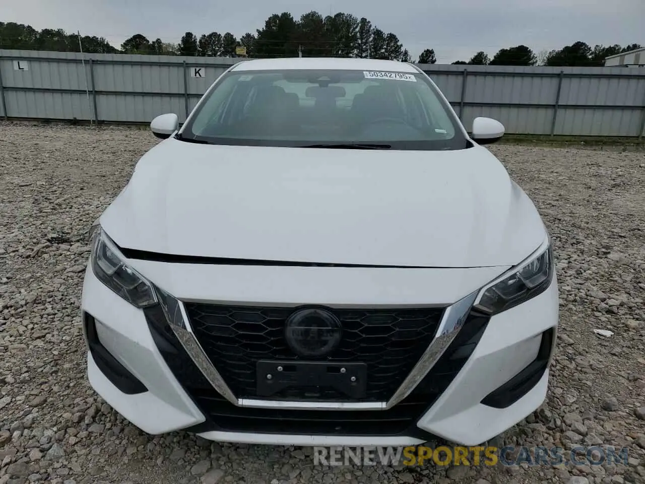 5 fotografías del automóvil dañado 3N1AB8CV5NY261001 NISSAN SENTRA 2022