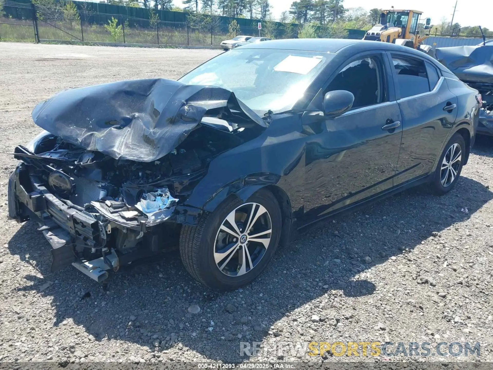 2 fotografías del automóvil dañado 3N1AB8CV5NY287226 NISSAN SENTRA 2022