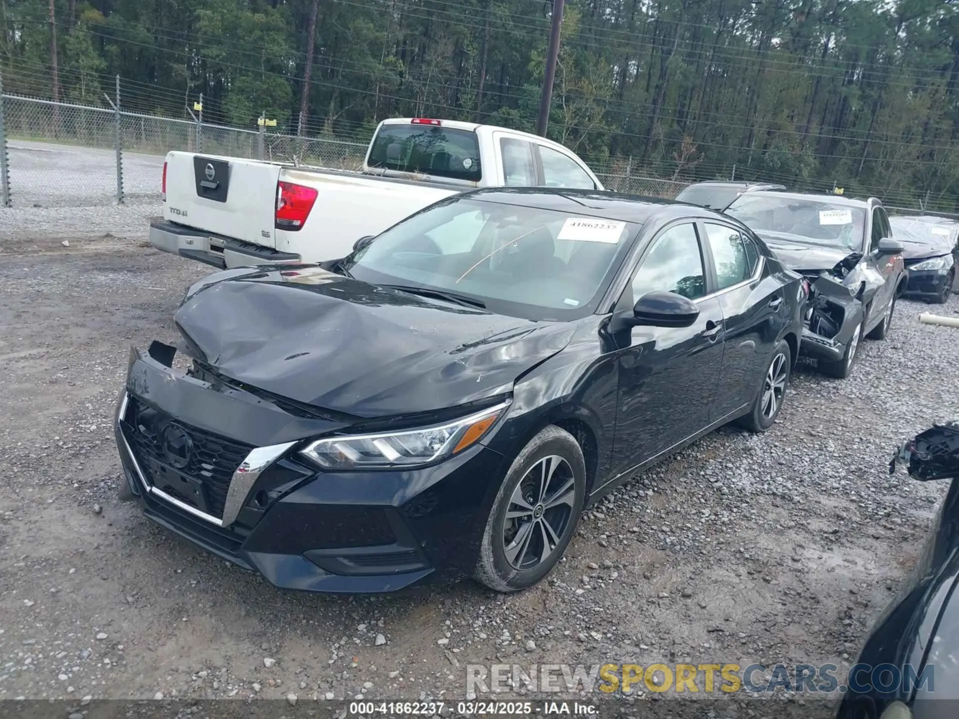 2 fotografías del automóvil dañado 3N1AB8CV5NY291339 NISSAN SENTRA 2022