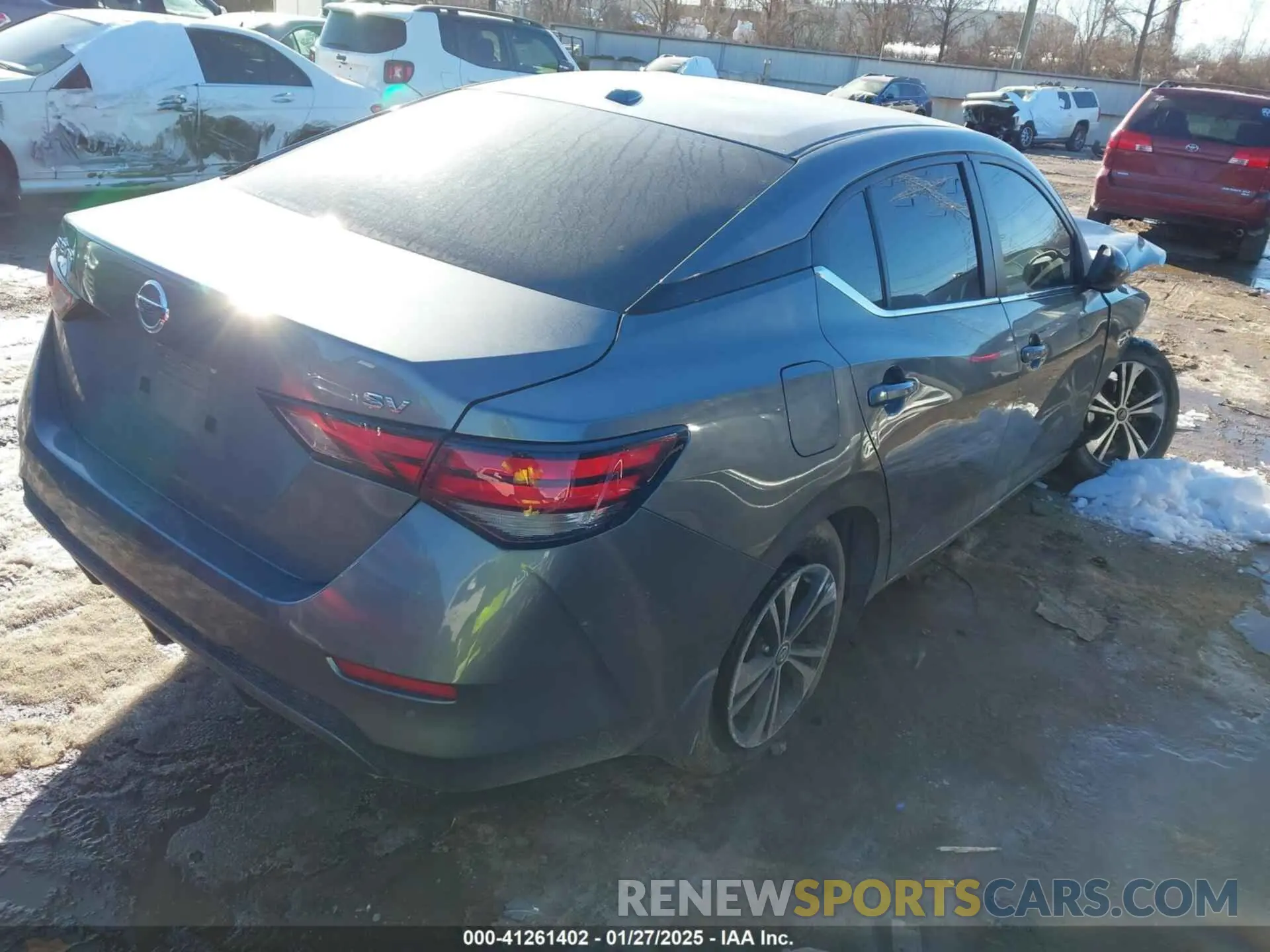 4 fotografías del automóvil dañado 3N1AB8CV5NY297335 NISSAN SENTRA 2022