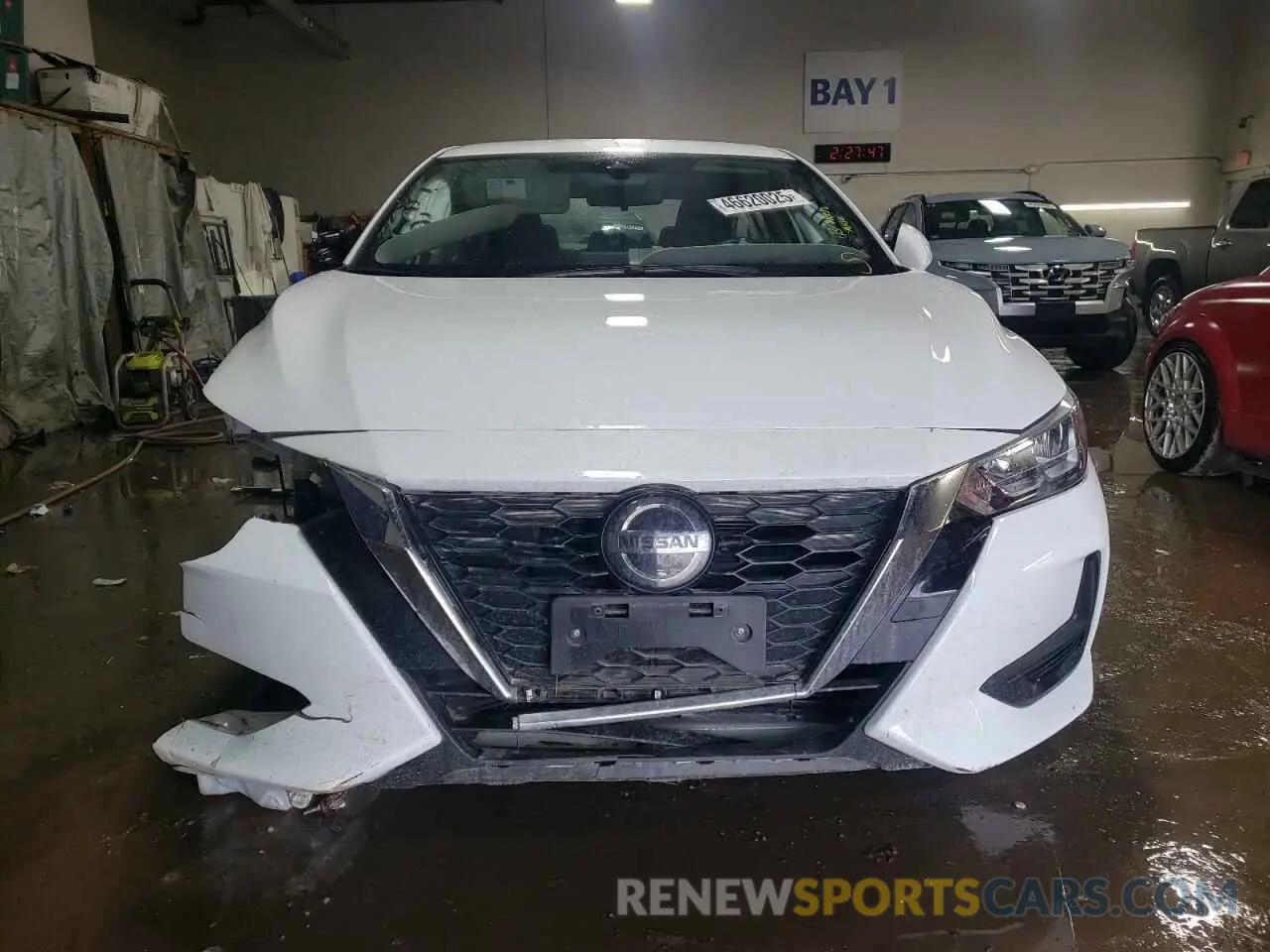 5 fotografías del automóvil dañado 3N1AB8CV5NY321164 NISSAN SENTRA 2022