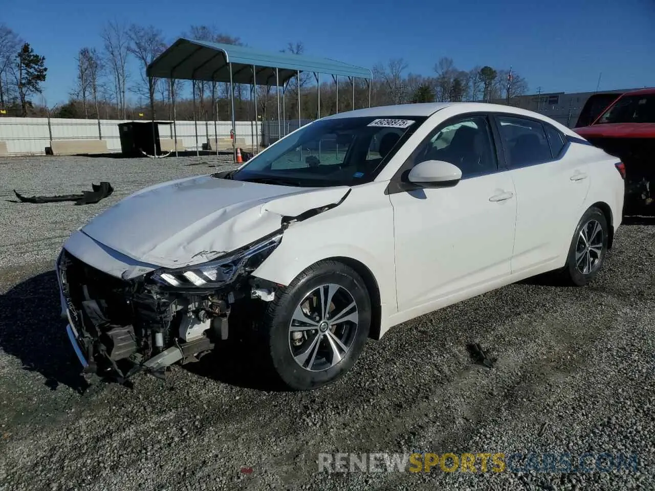 1 fotografías del automóvil dañado 3N1AB8CV6NY206041 NISSAN SENTRA 2022