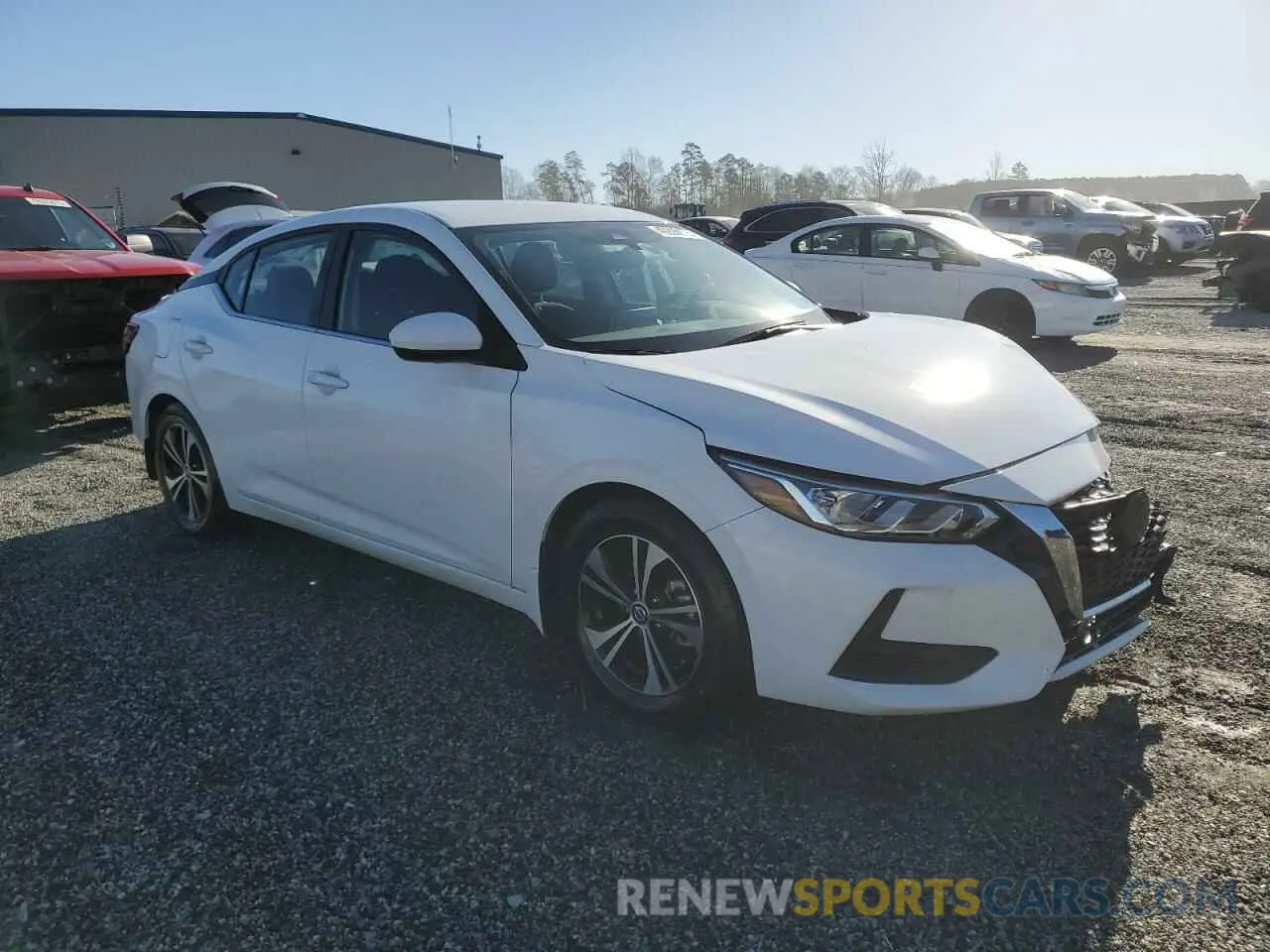 4 fotografías del automóvil dañado 3N1AB8CV6NY206041 NISSAN SENTRA 2022